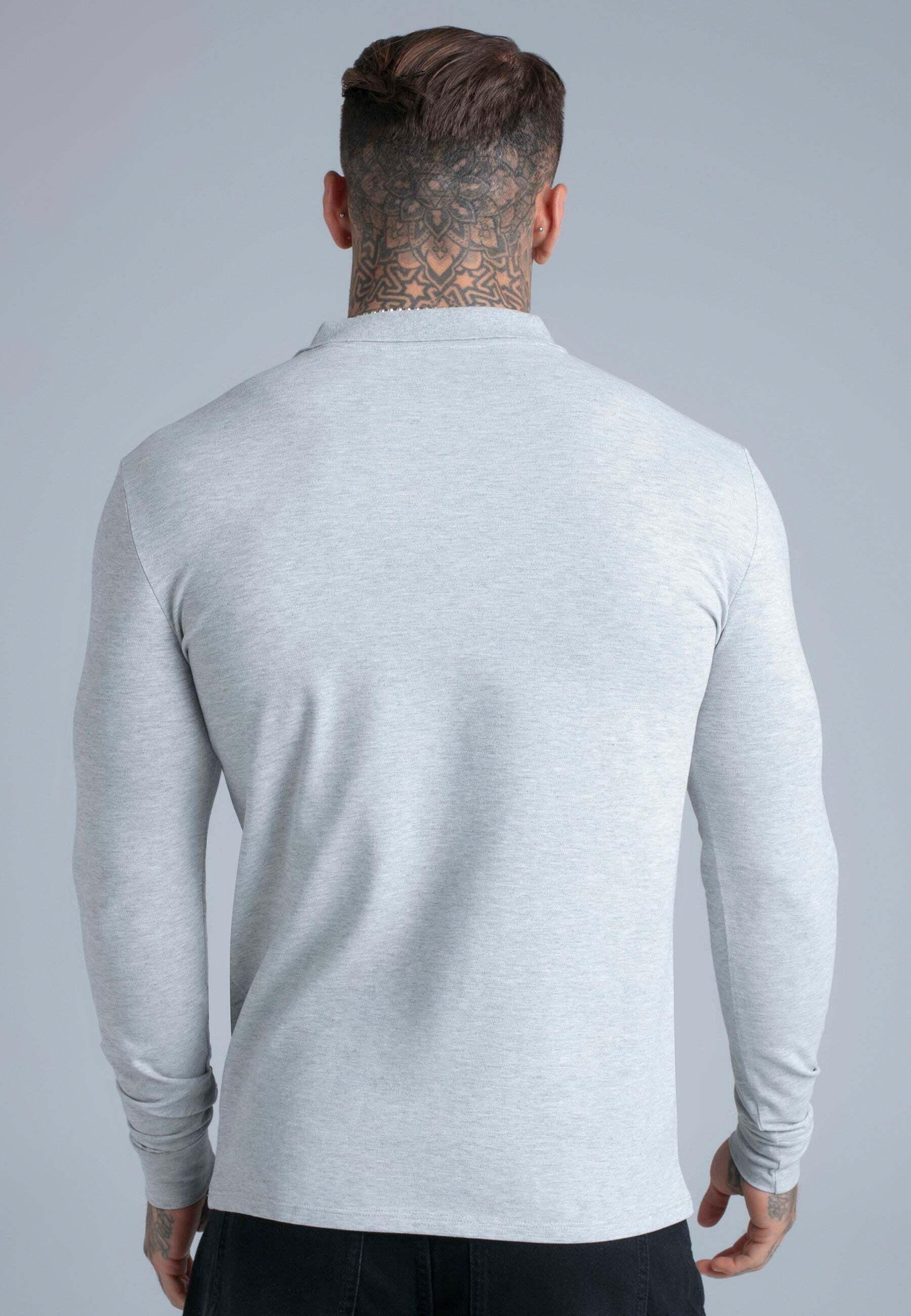 Siksilk Polo à manches longues »Siksilk Langarmpolo Button«