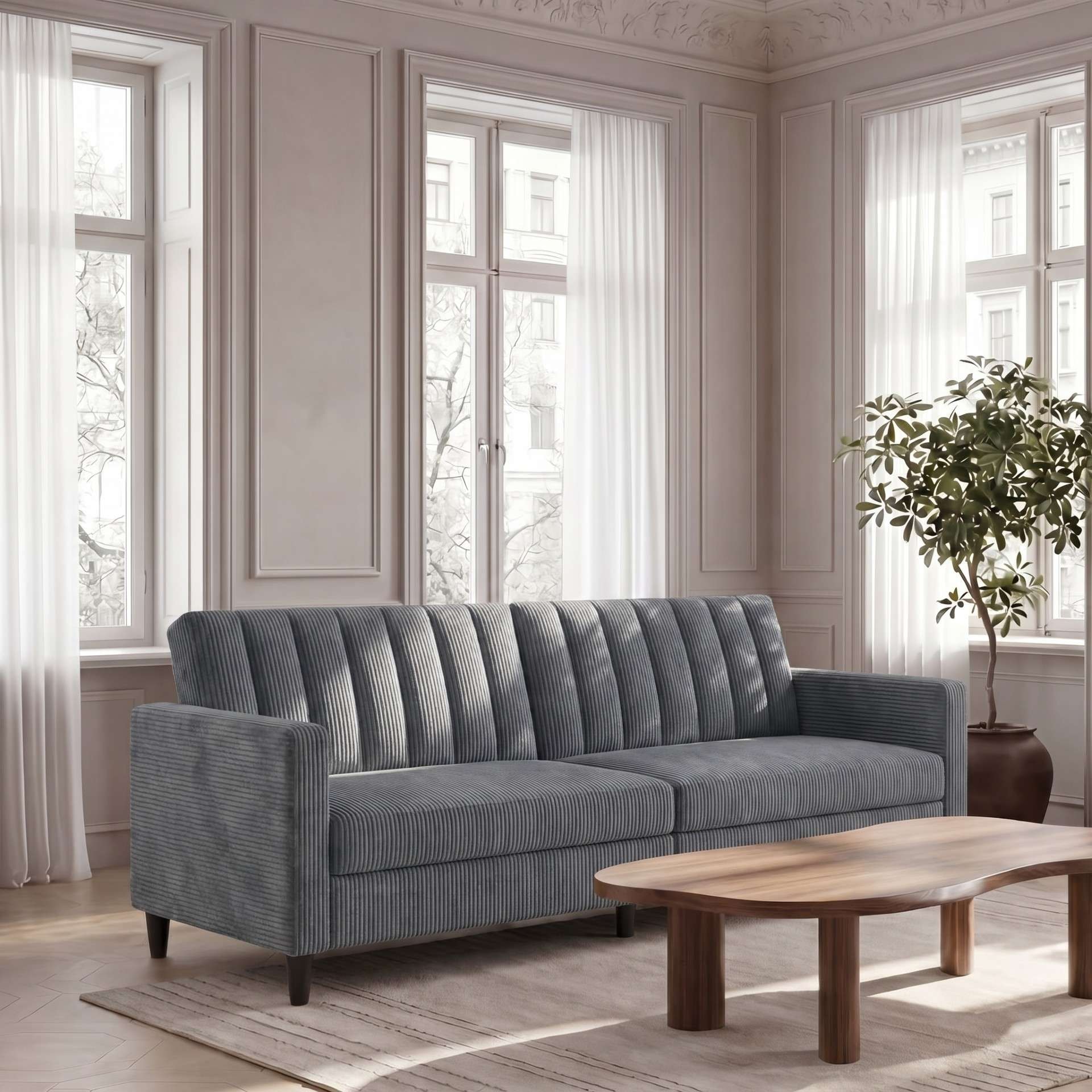 Dorel Home 3-Sitzer »Celine« Rückenlehne 2-teilig und 3-fach verstellbar, Sitzhöhe 43 cm