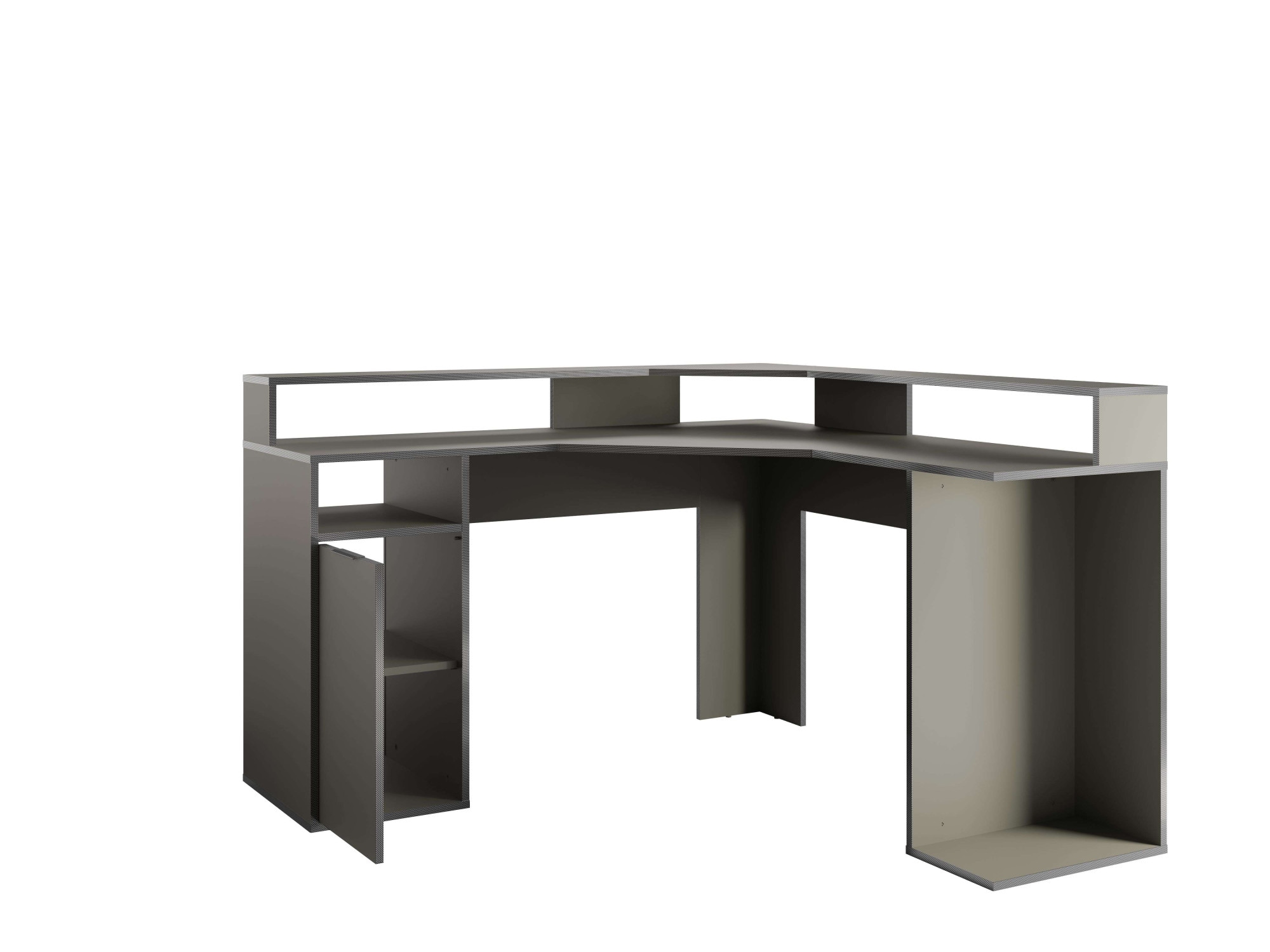 Home affaire Bureau d'angle »Omaha« Gamingtisch mit Tür, Towerfach und Monitorablage, Breite 139 cm
