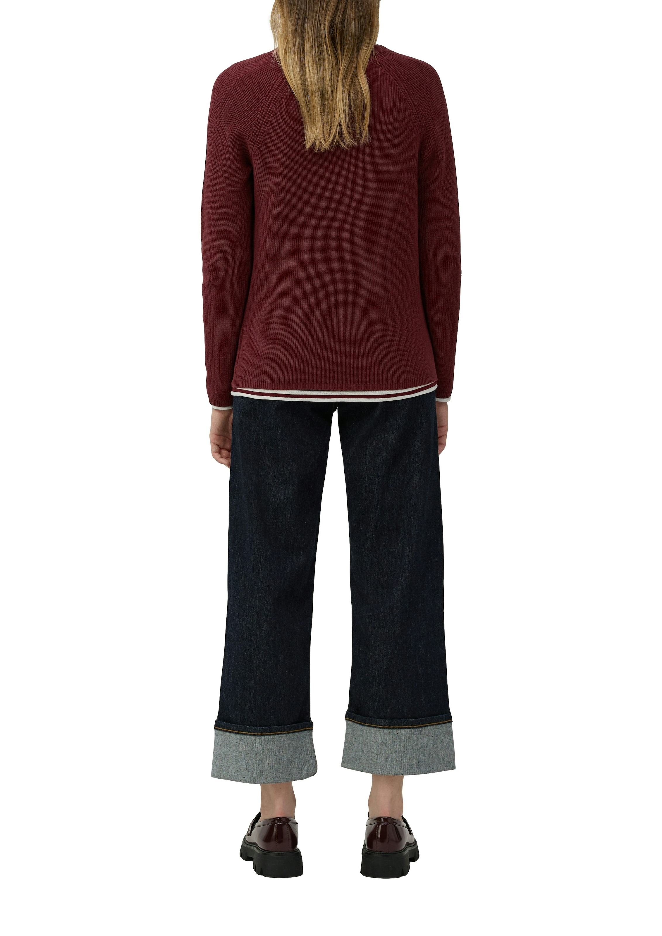 s.Oliver Strickpullover mit V-Ausschnitt