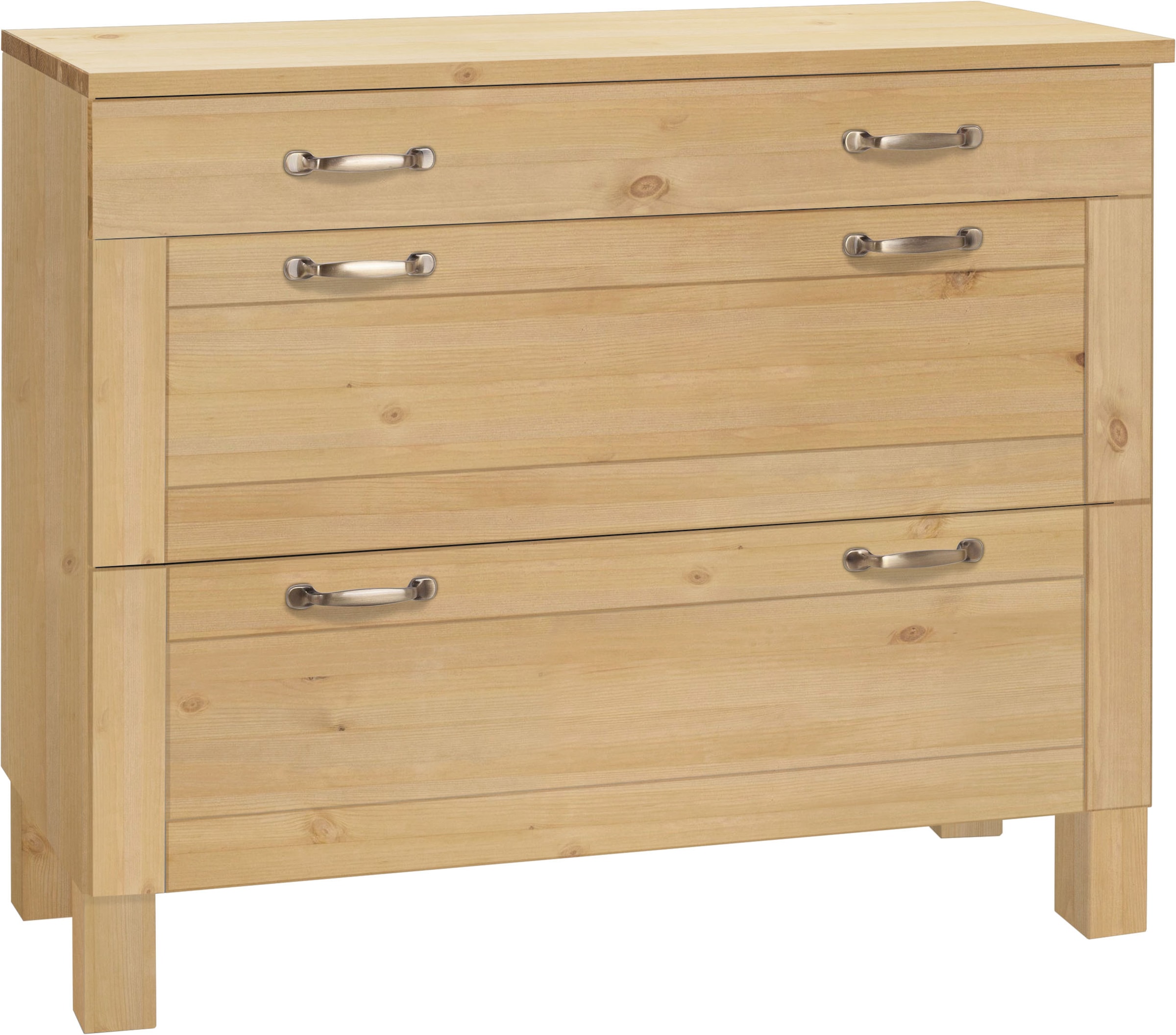 Home affaire Armoire basse »Alby« largeur 100 cm, 3 tiroirs