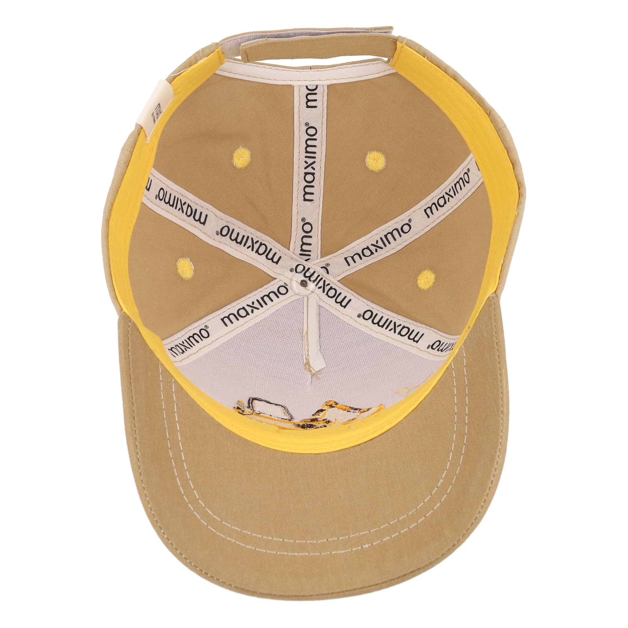 MAXIMO Casquette de baseball Bagger-Motiv, mit Stickerei, mit Klettverschluss, Baumwolle