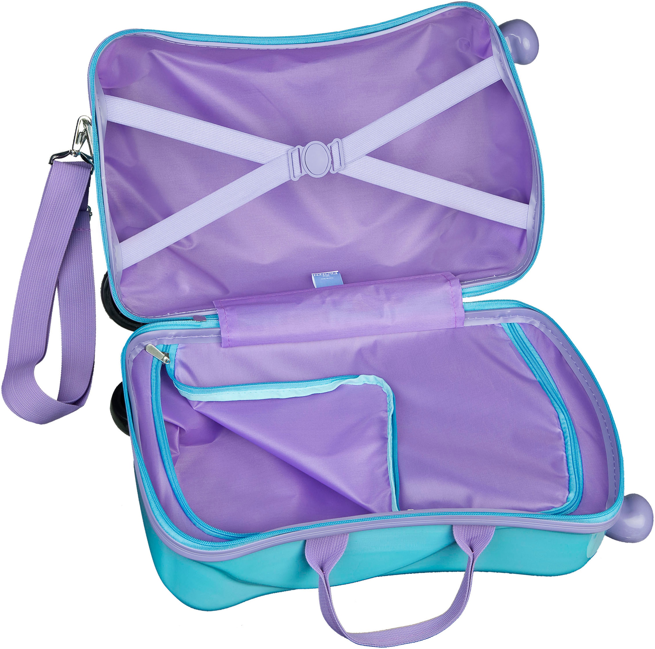 UNDERCOVER Valise pour enfants »Ride-on Trolley, Frozen« 20 litre 4 Rollen zum sitzen und ziehen