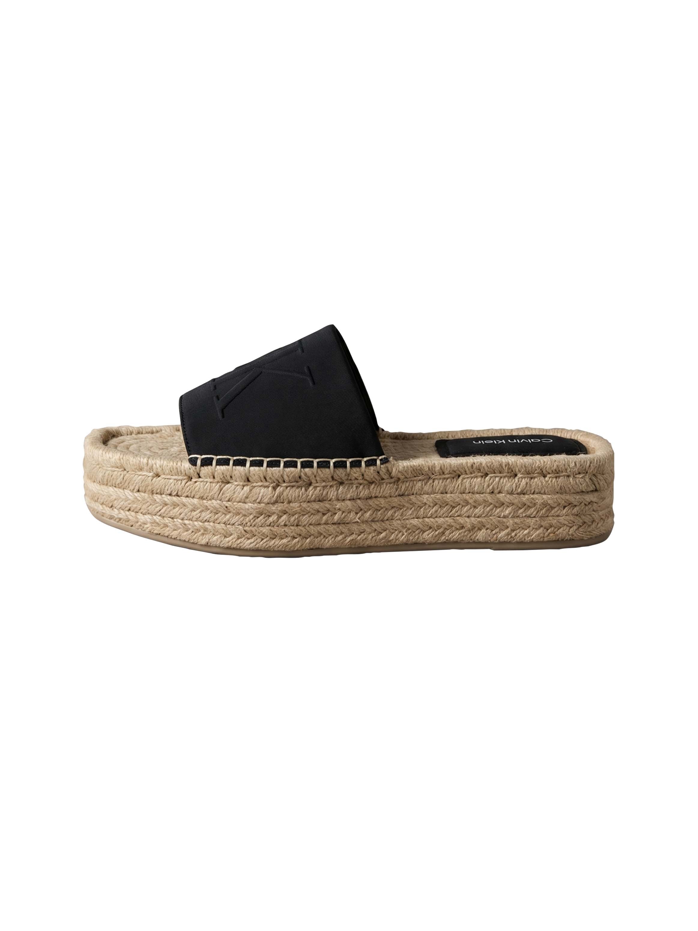 Calvin Klein Pantolette »FLATF ESPA NEOP MG«  Sommerschuh, Strandschuh mit Plateau, schmale Form