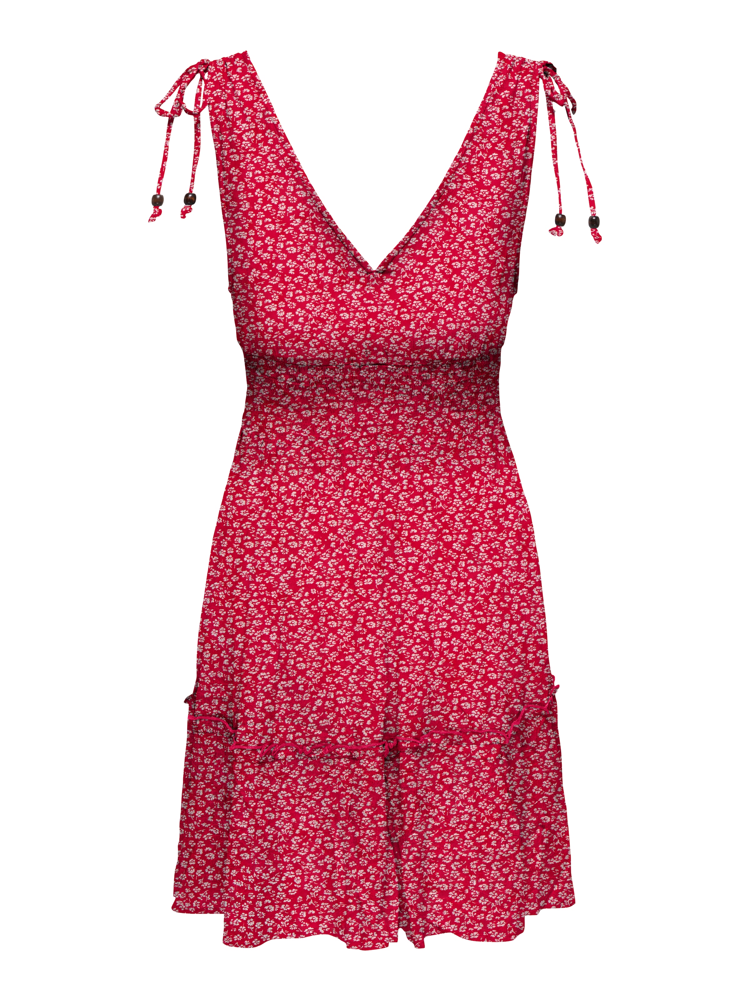 ONLY Robe à bretelles »ONLFERNANDA LIFE S/L DRESS WVN NOOS« viscose, coupe régulière, encolure en V