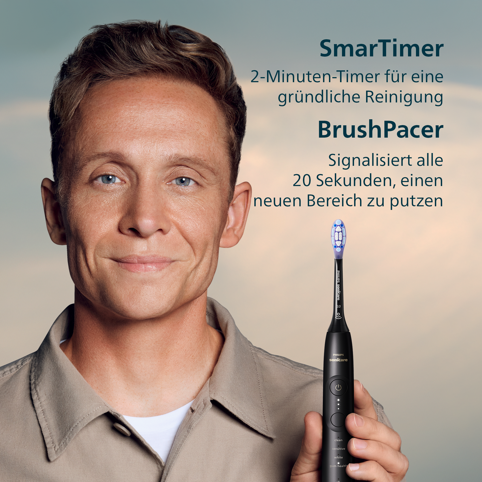 Philips Sonicare Elektrische Zahnbürste »Series 7100 HX7421/01« 1 Stk. Aufsteckbürsten mit visueller Andruckkontrolle, 7 Putzeinstellungen, inkl. Reiseetui
