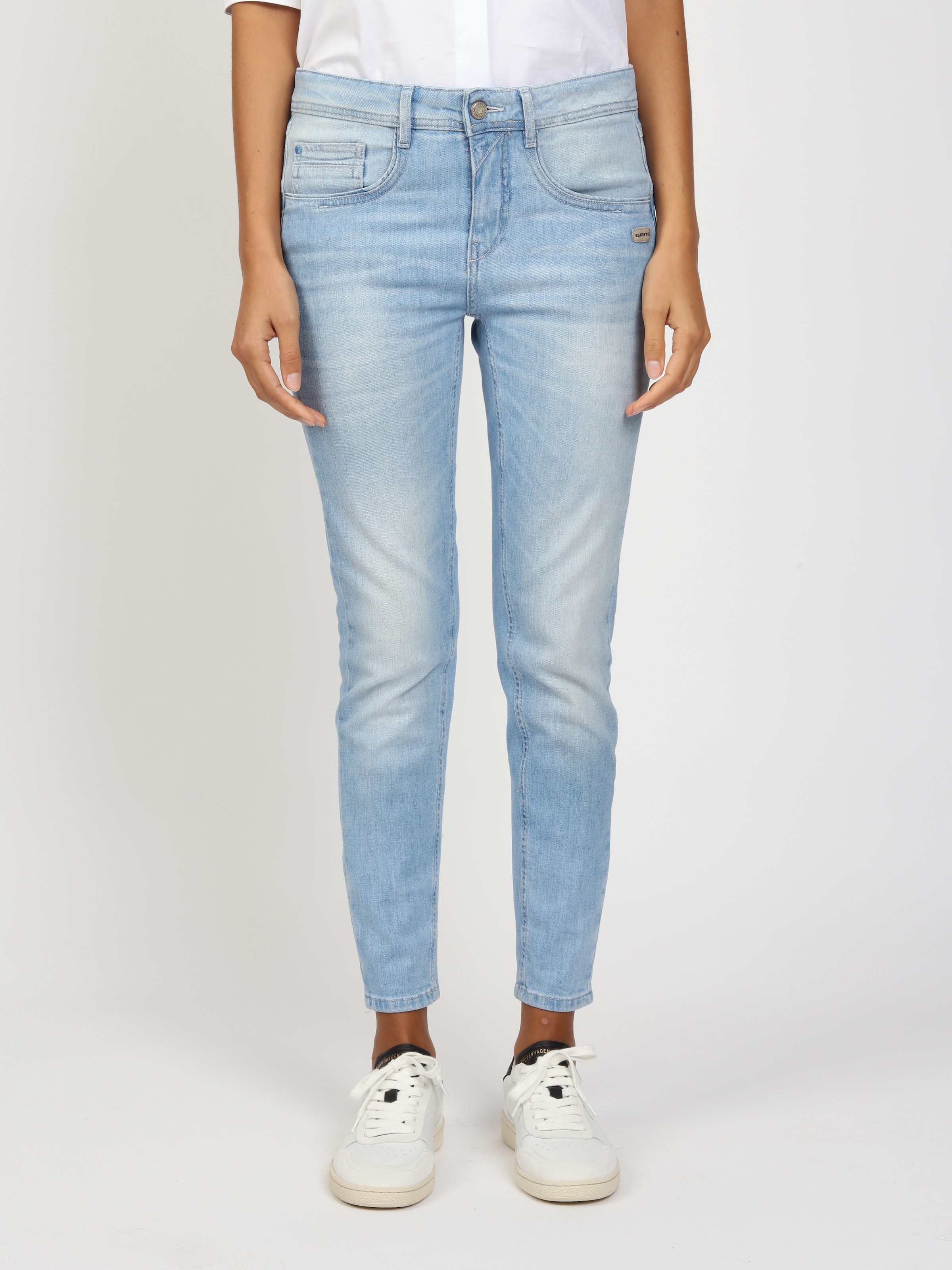 GANG 5-Pocket-Hose »94AMELIE CROPPED«  mit doppelter Passe und doppelter, rechter Gesässtasche