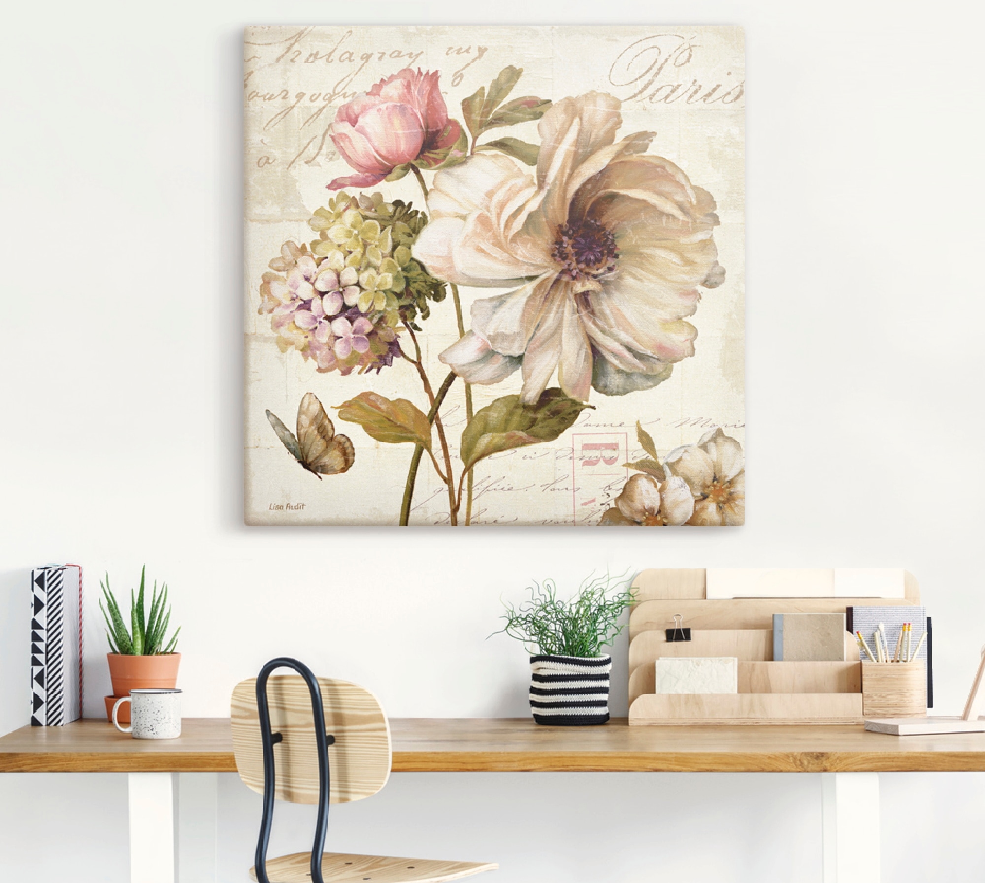 Artland Tableau sur toile »Blumen II« 1 cuis tlg. auf Holzrahmen gespannt
