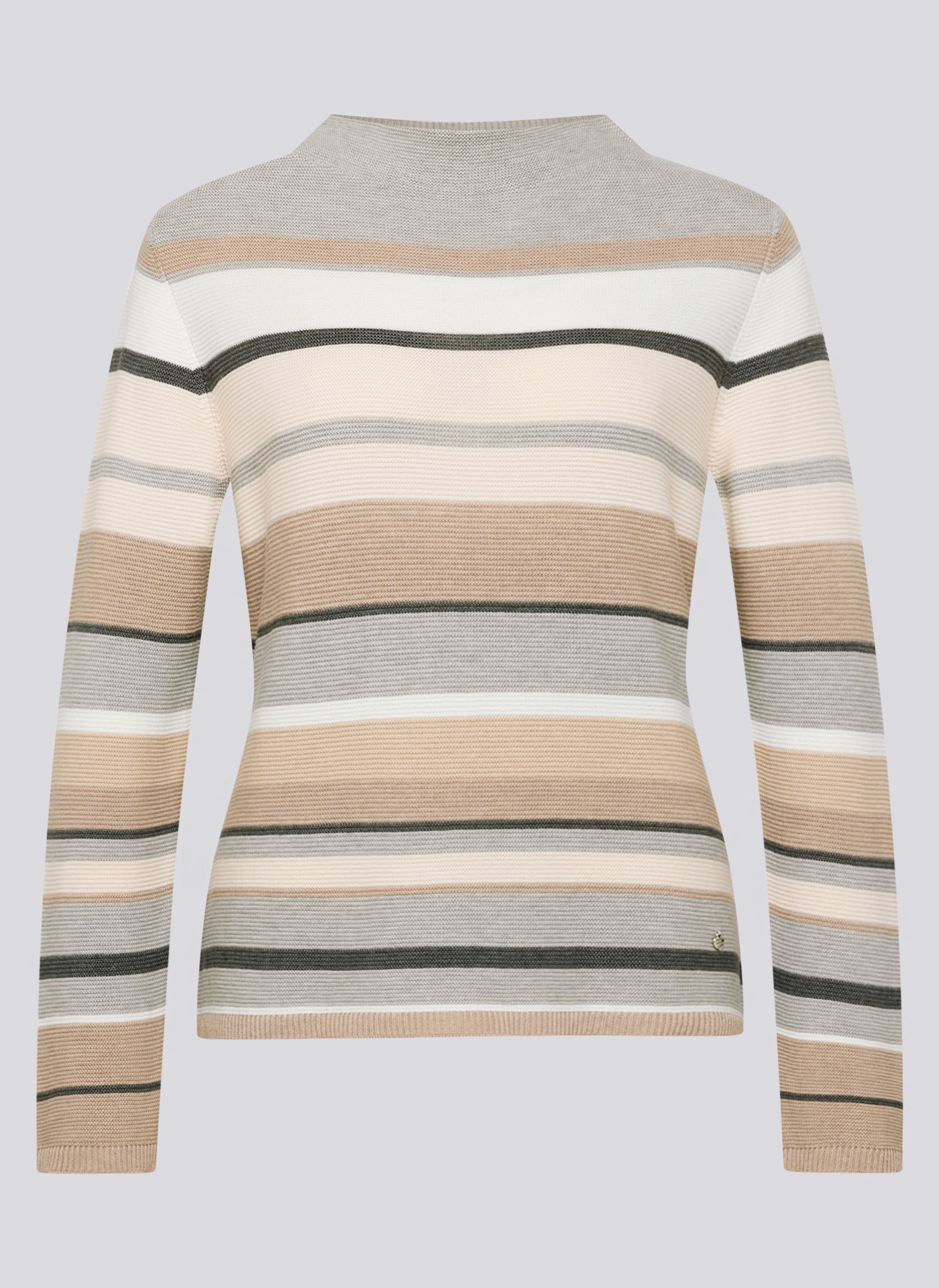 Rabe Streifenpullover mit intarsien Muster