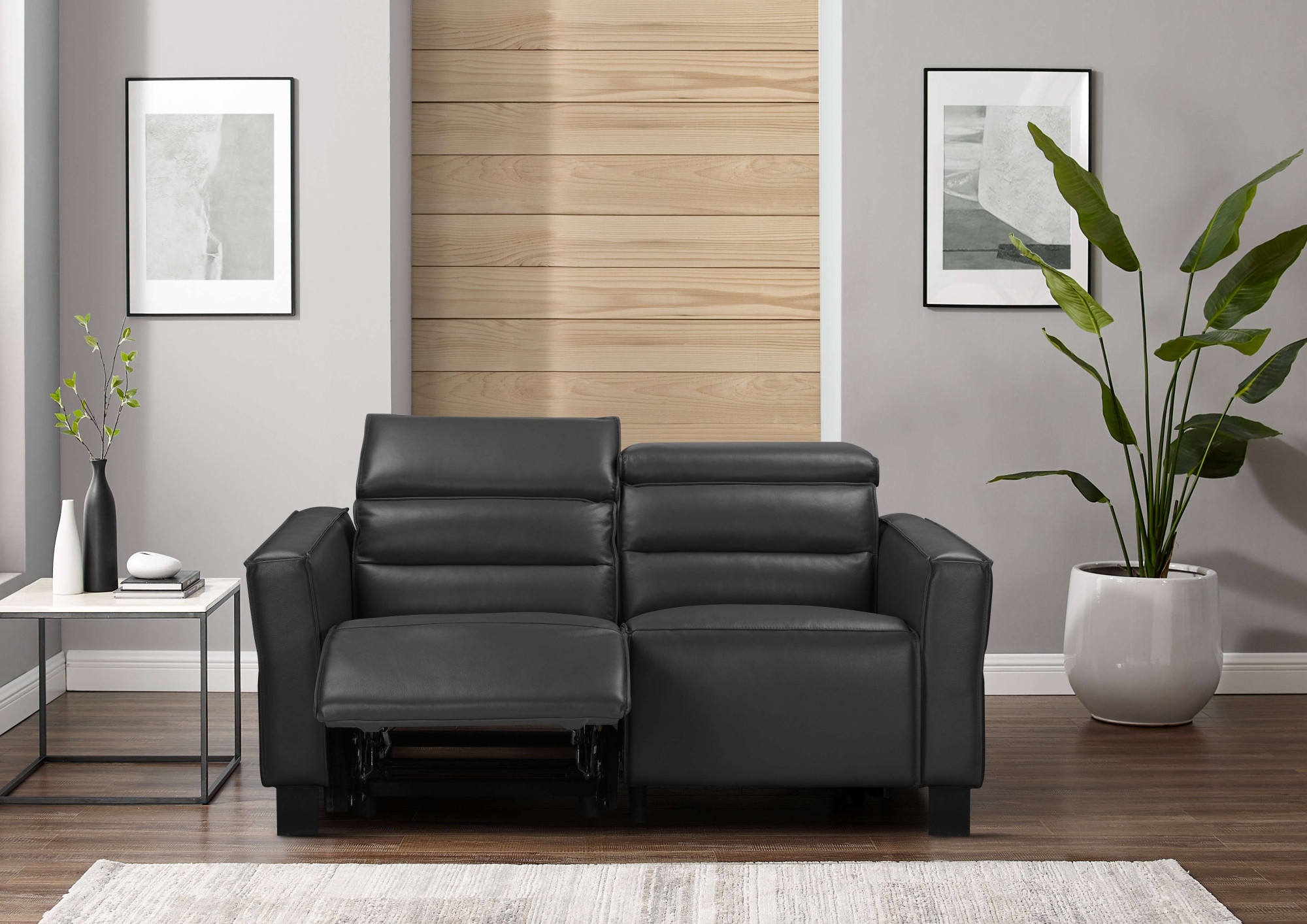 Home affaire 2-Sitzer »Carpari, 162 cm, mit manueller od. elektrischer Relaxfunktion« (USB A/C), sowie Kopfteilverstellung