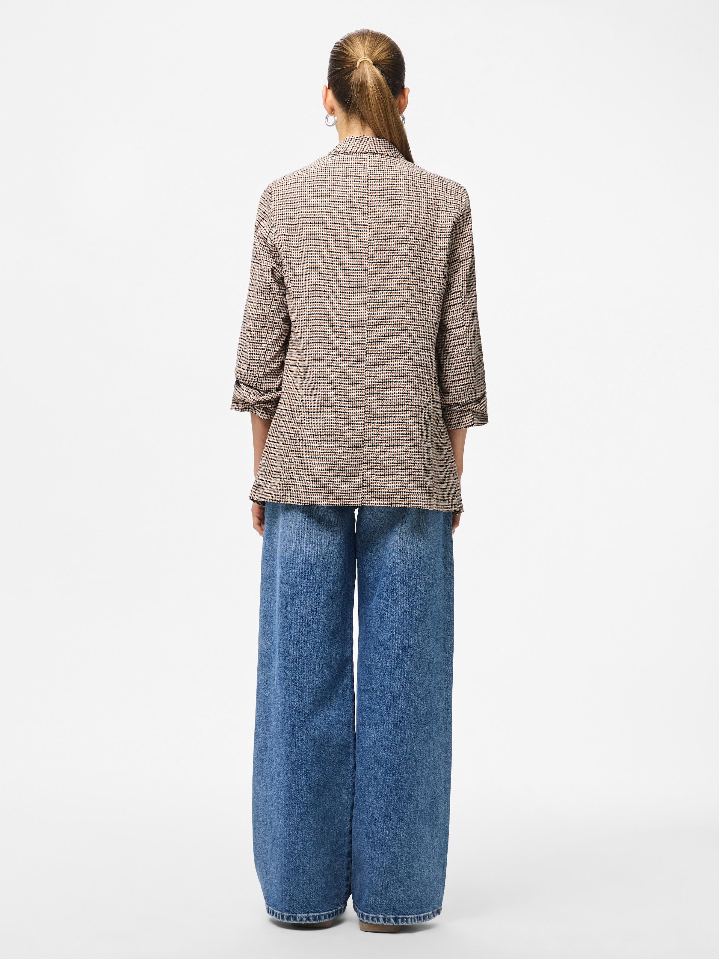 pieces Blazer chemisier »PCBOSELLA 3/4 PRINTED BLAZER NOOS« mit 3/4 Ärmel