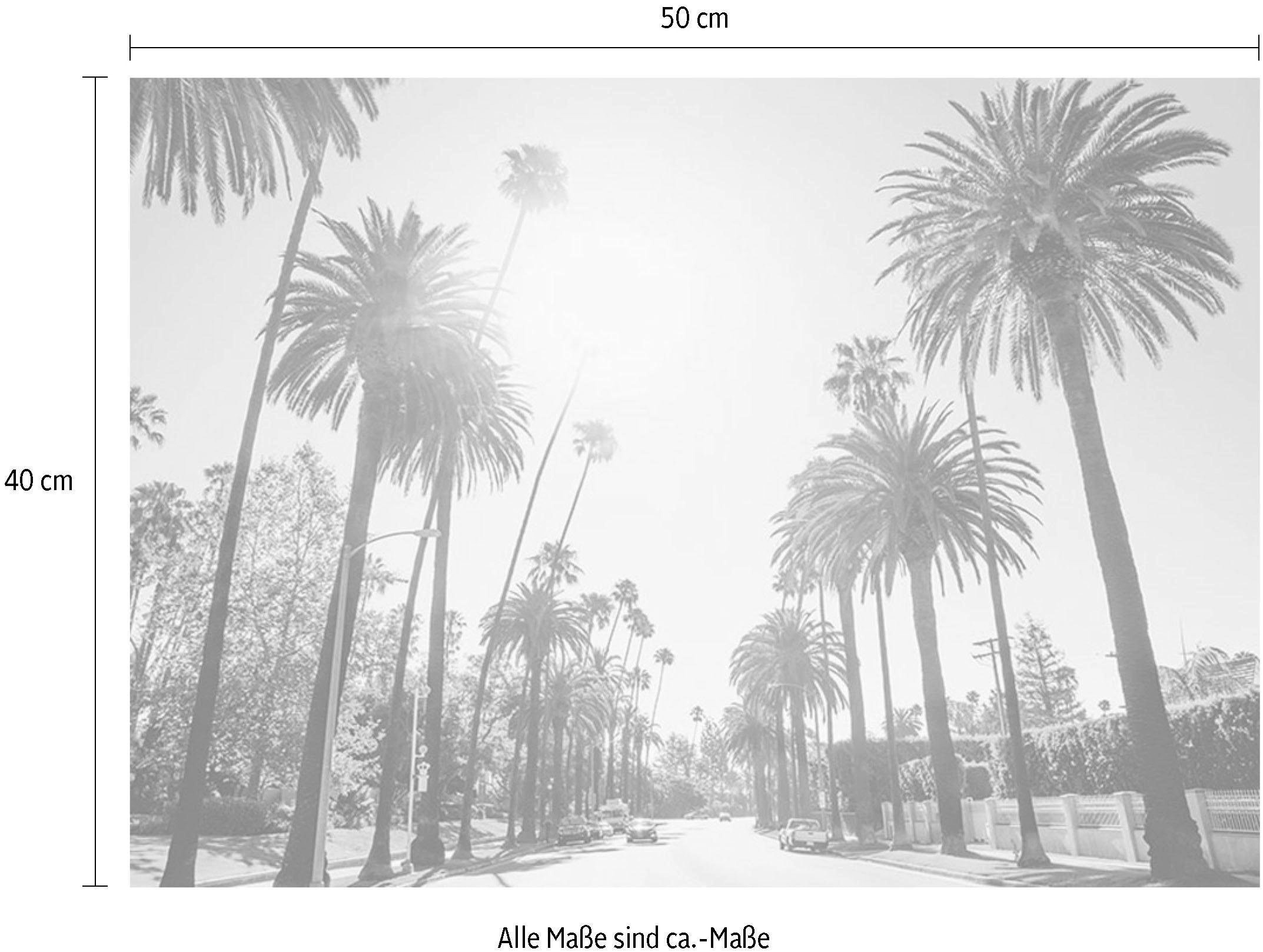 Komar Bild »Palm Alley« Städte 1 Stk. tlg. Wandbild zur Dekoration - ohne Rahmen
