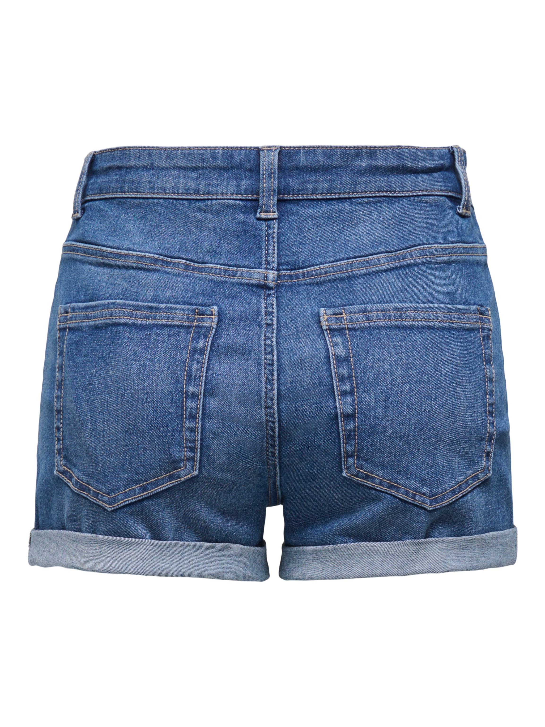 ONLY Short en jean »ONLJESSIE MID VIS BUT SHORTS DNM« mélange de coton