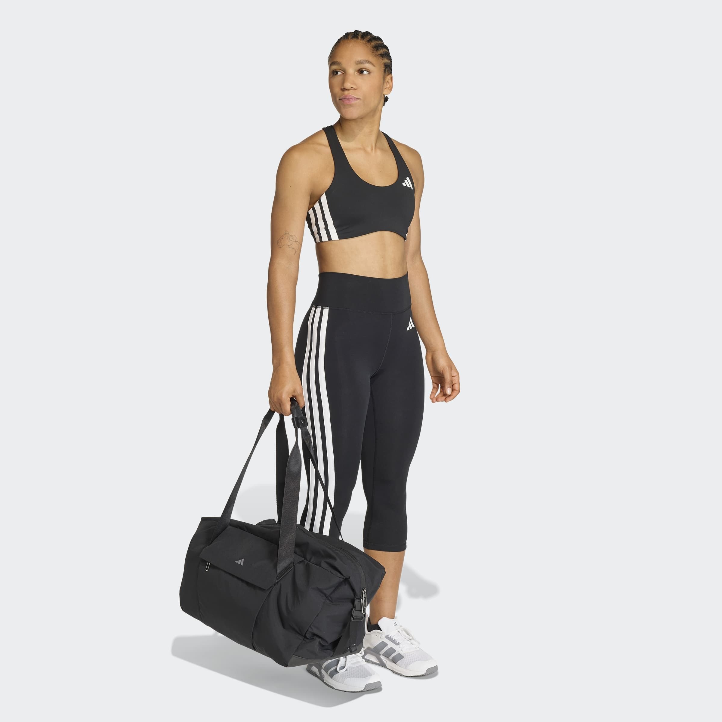 adidas Performance Caleçon d'entraînement »OPTIME ESSENTIALS WORKOUT 3-STREIFEN 3/4 LEGGINGS«