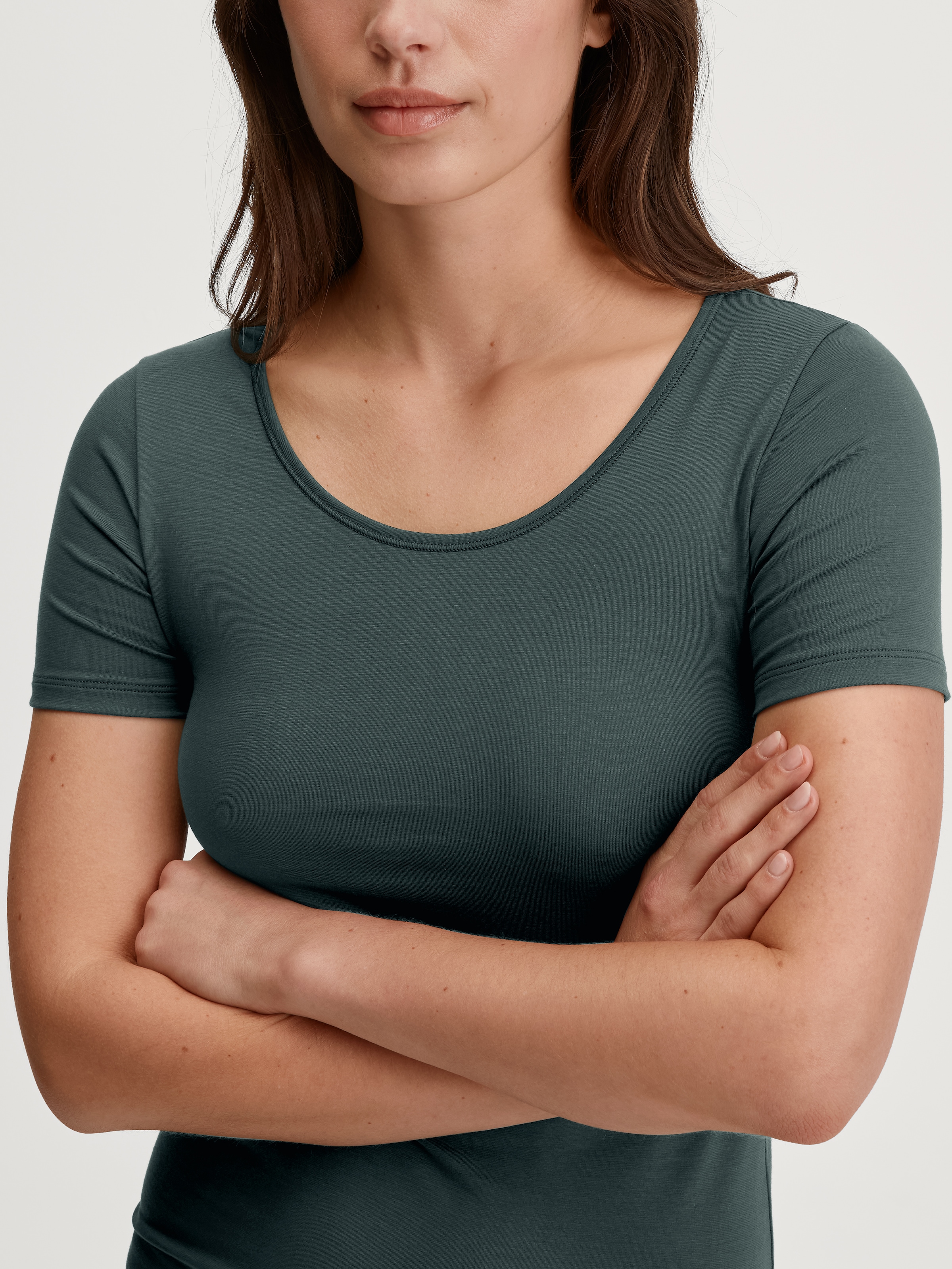 CALIDA Sous-maillot »Natural Comfort« avec col rond et réduction du boulochage