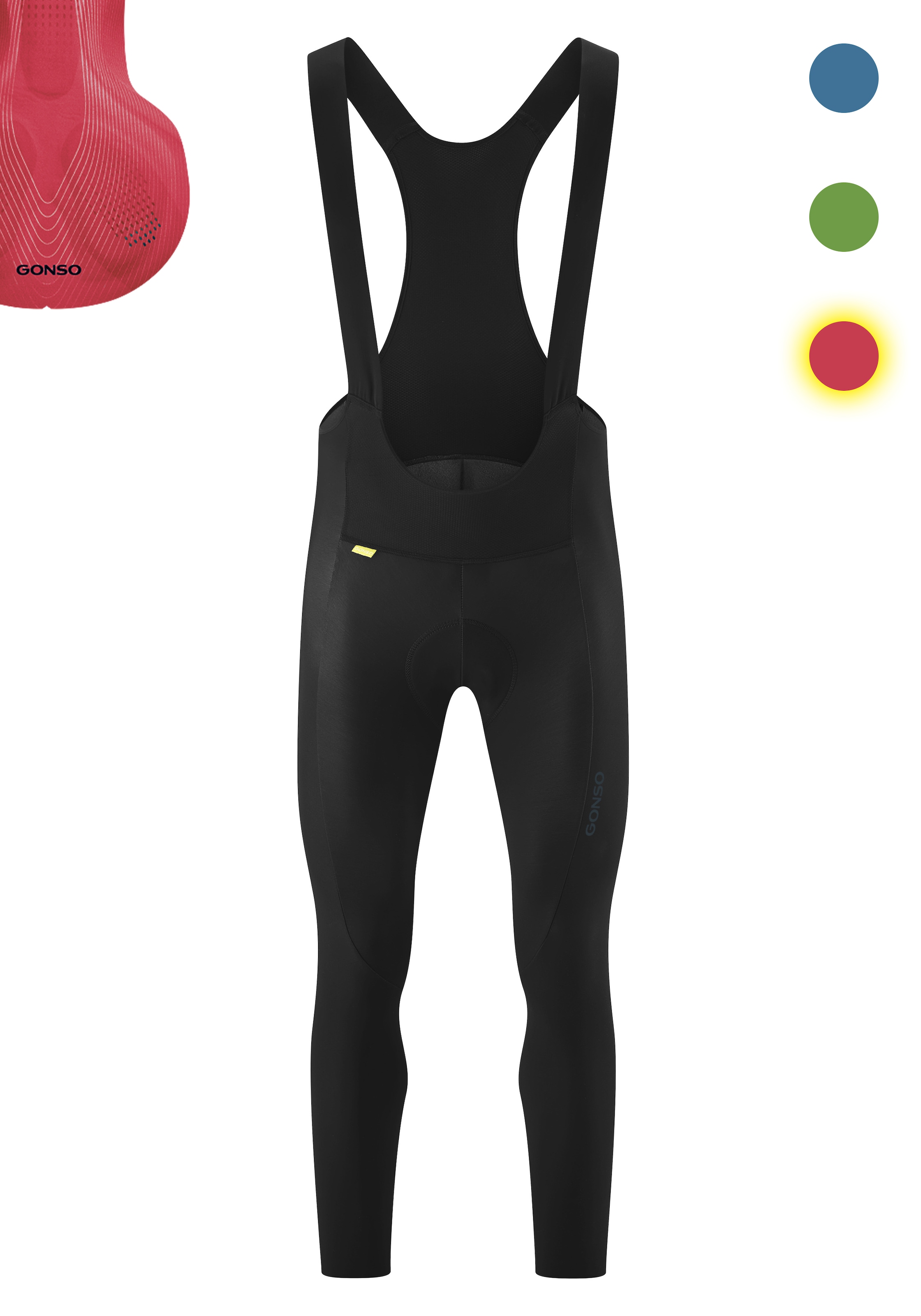 Gonso Pantalon de vélo »Sitivo Ti Bib M«  Herren Radhose, Radlerhose mit speziellem Sitzpolster, Tight Fit