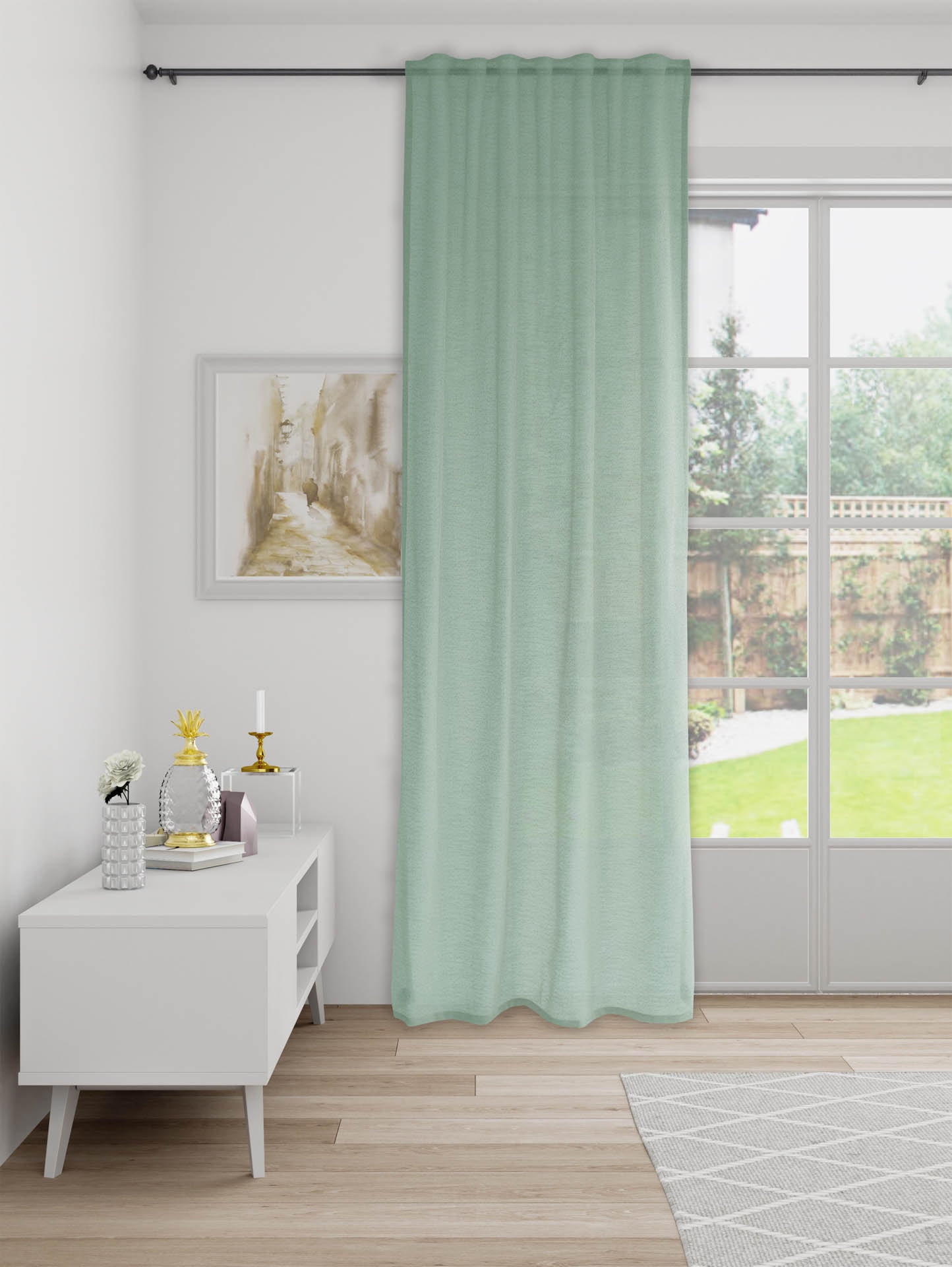 HOMING Vorhang »Sema« verdeckte Schlaufen 1 Stk. tlg. Fertigschal