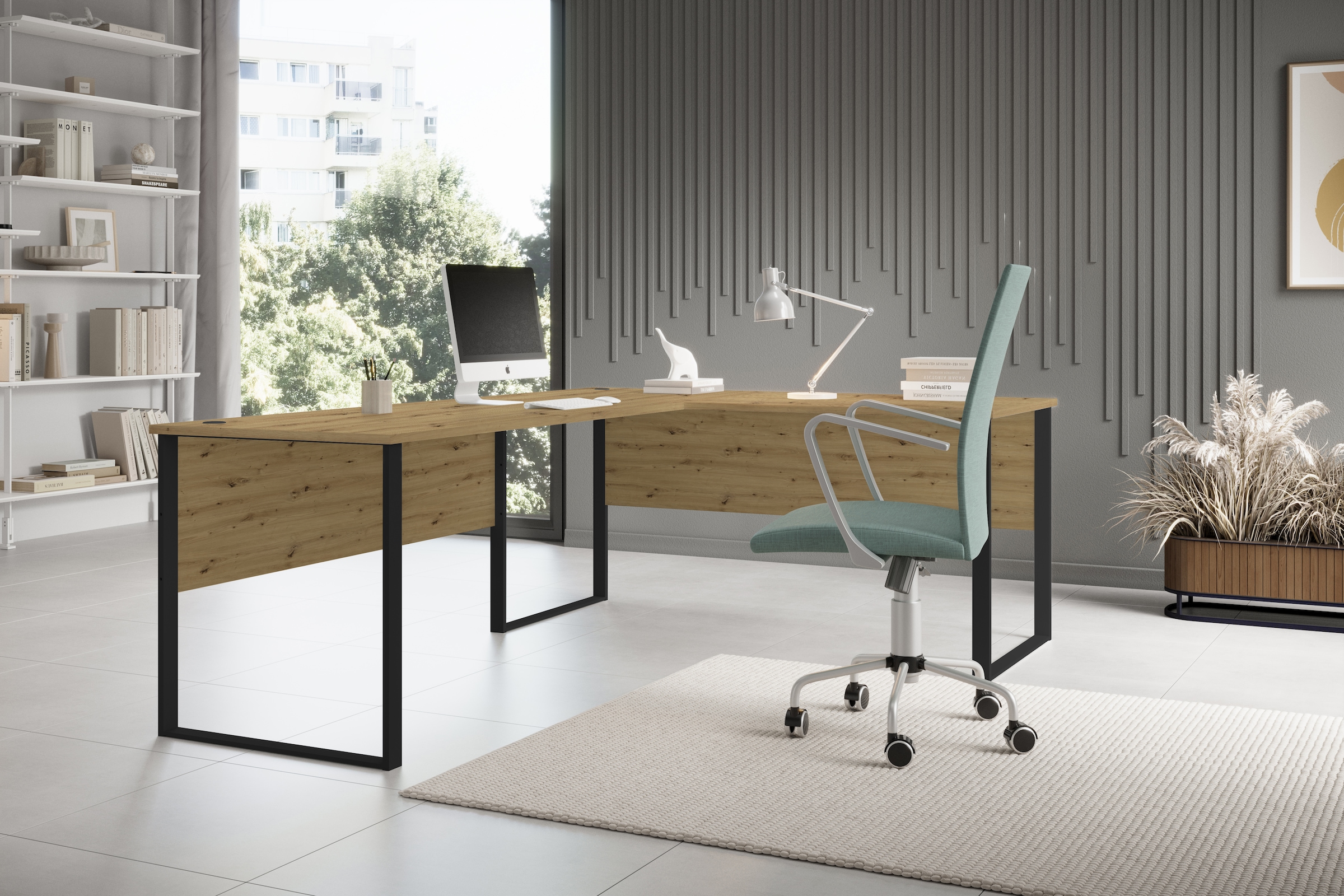 BEGA OFFICE Eckschreibtisch »Amanda« 1 Stk. tlg. Winkelschreibtisch rechts links montierbar