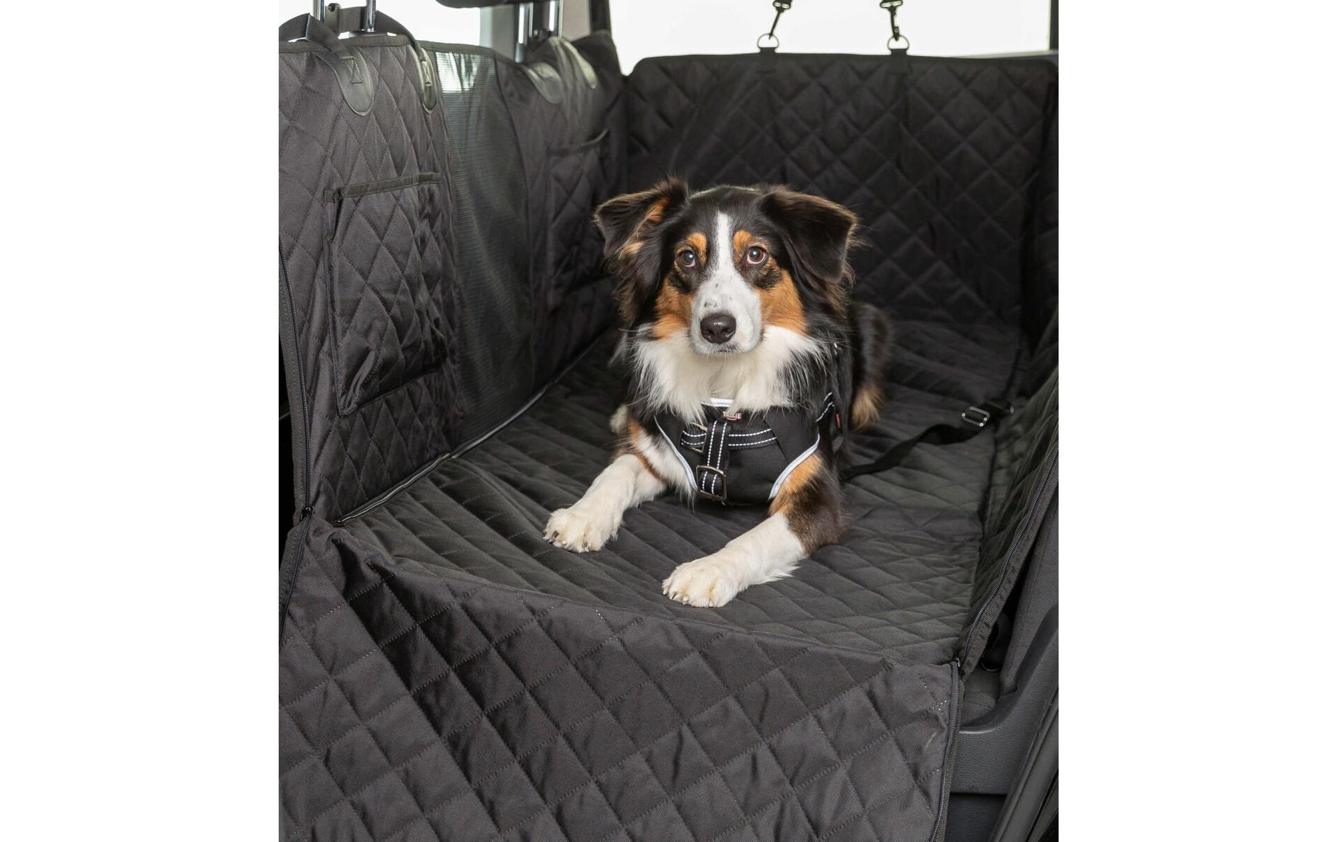 TRIXIE Couverture de voiture pour animaux »1,64 x 1,61 m« Stabile Auto-Schondecke für den Rücksitz