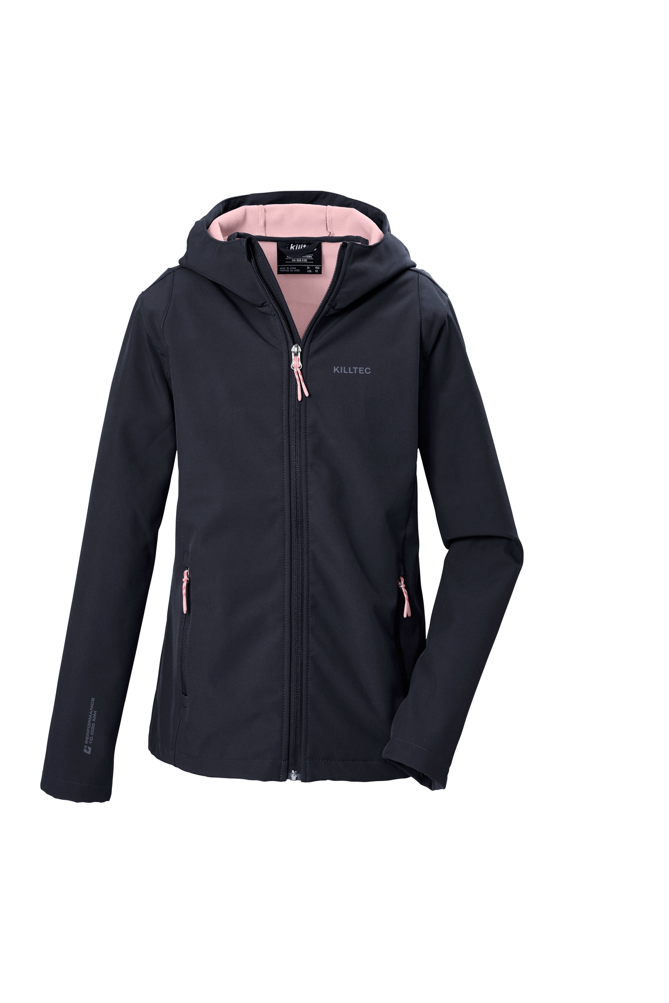 Killtec Softshelljacke »KOW 164 GRLS SFTSHLL JCKT« mit Kapuze für Kinder und Jugendliche, mit Kapuze, winddicht, wasserabweisend