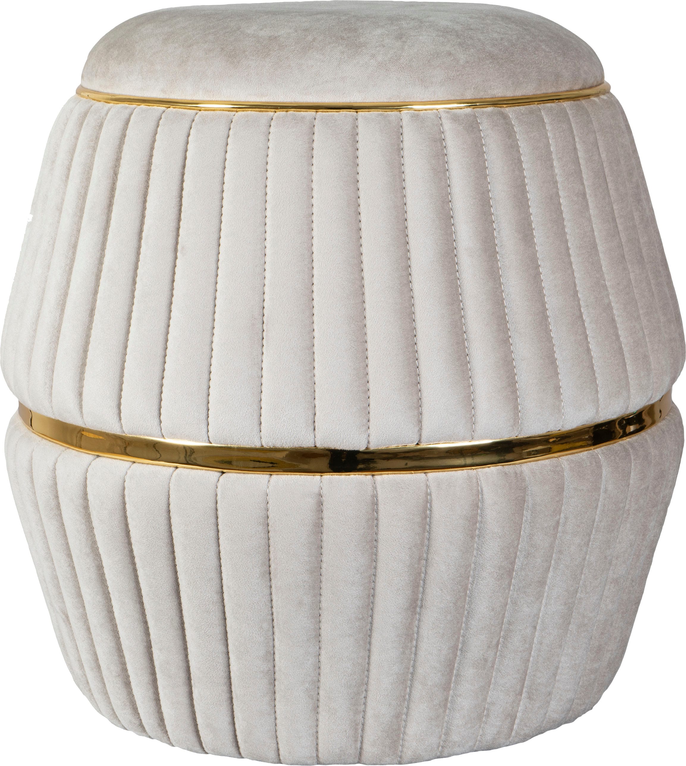 Kayoom Sitzhocker »Hocker Doric, trendiger Look, ästhetische Farbgebung, schöne Steppung« 1 Stk. tlg. komfortabel, hochqualitativ, pflegeleicht, in vielen Räumen zuhause