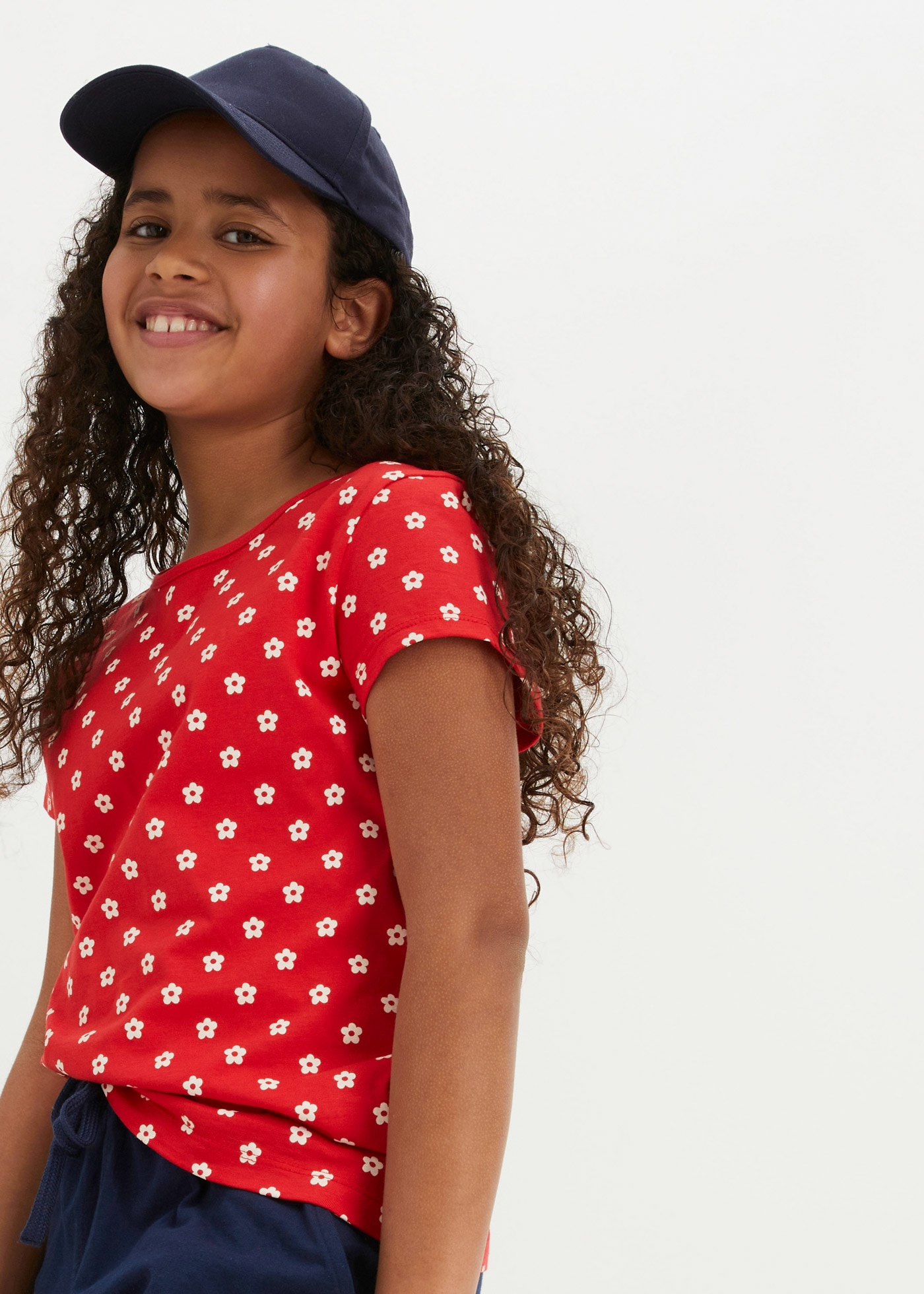 bonprix T-shirt Packung, 2, 2 cuis 2er Pack, bedruckt und mit Allover-Muster