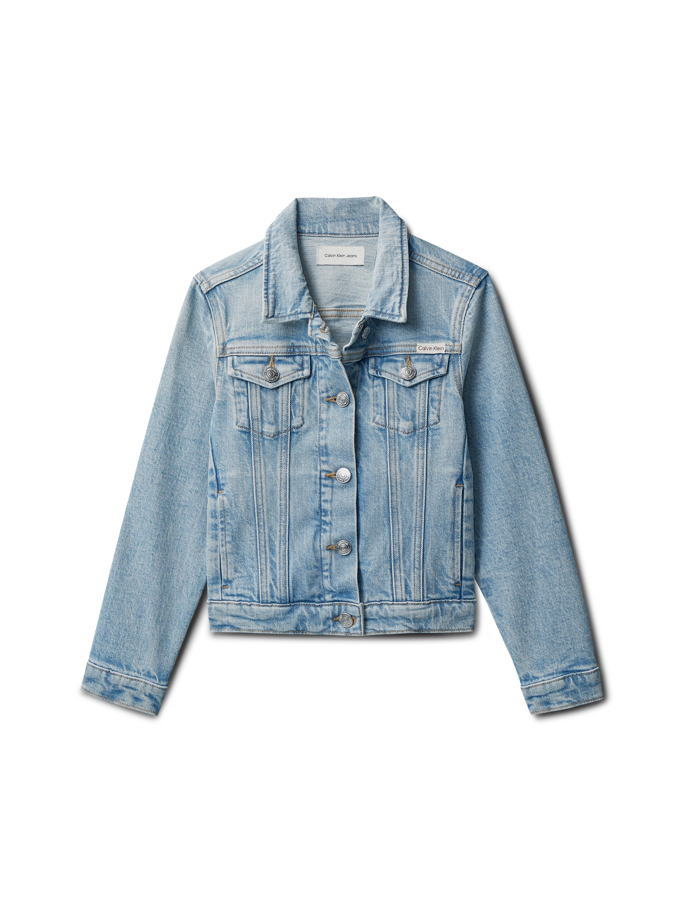 Calvin Klein Jeans Veste en jean »DENIM WASH« ohne Kapuze Regular fit für Kinder mit Taschen