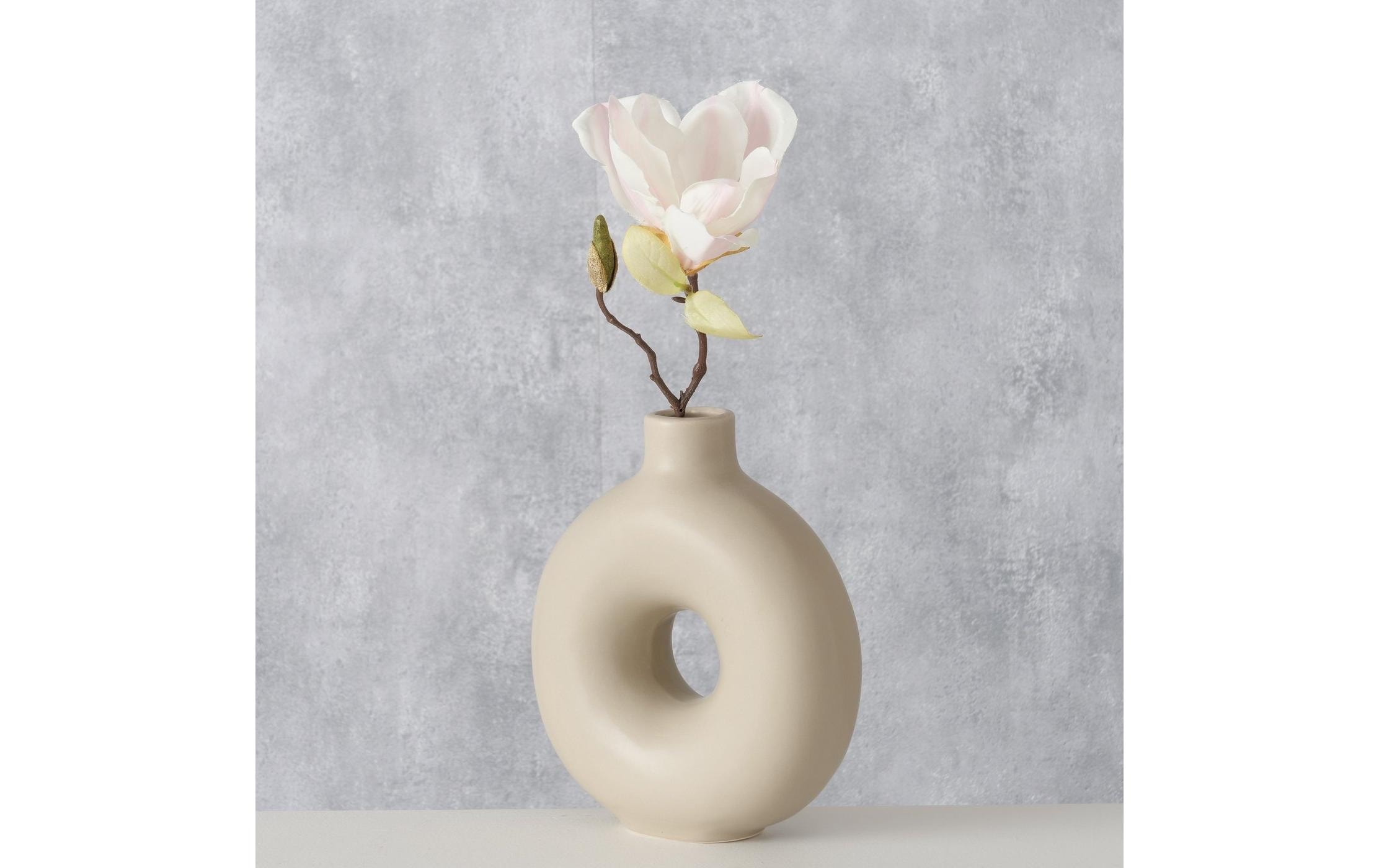 BOLTZE Vase décoratif »Vase Lanyo 20 cm, Beige«