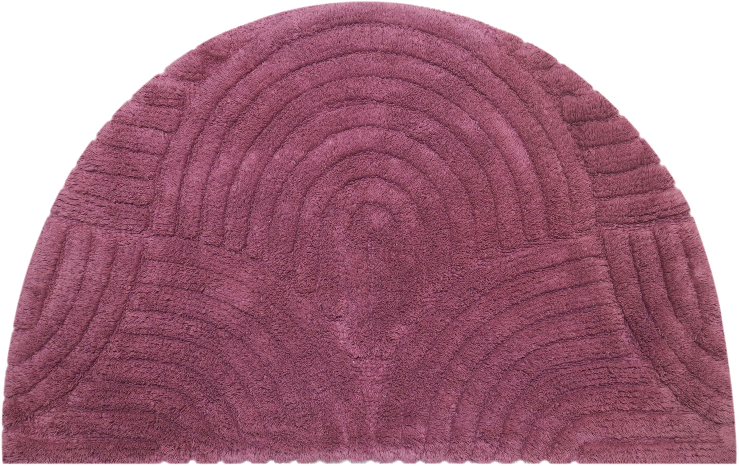 my home Tapis de bain »Juna, Badvorleger, Badezimmer Teppich, Zen, Scandi, Boho« Höhe 15 mm Baumwolle, Hoch-Tief-Effekt, weich