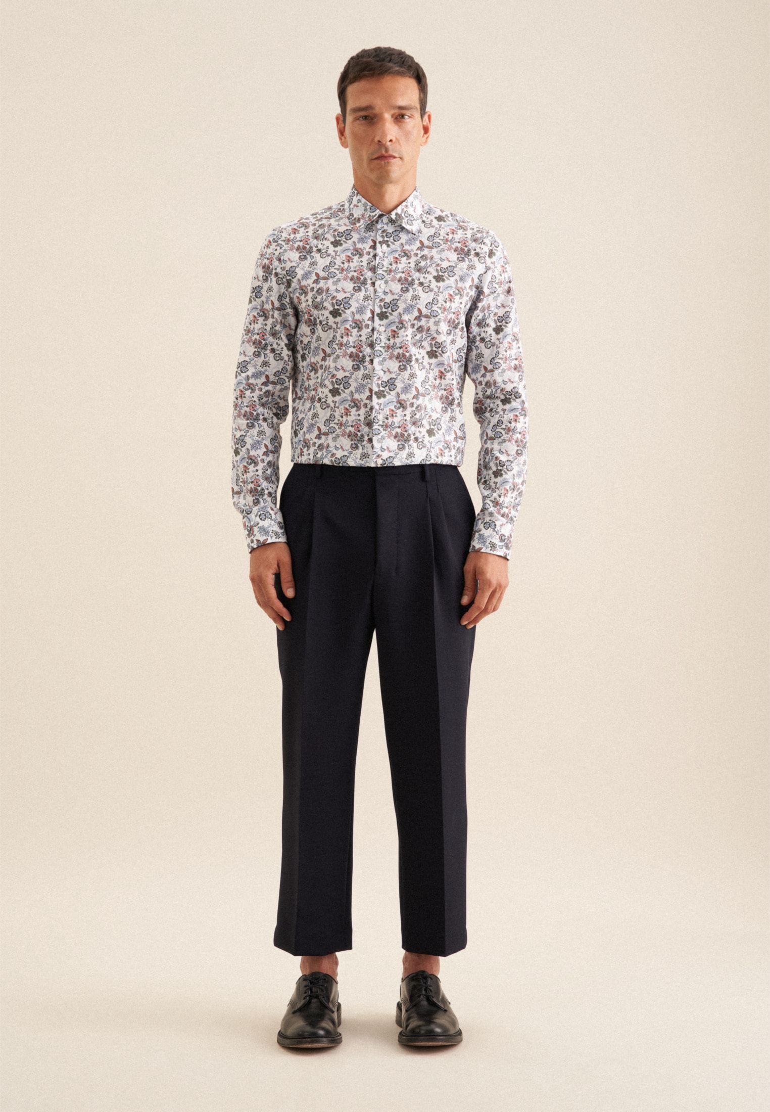 seidensticker Businesshemd »Slim« Slim 1/1 Kentkragen Druck