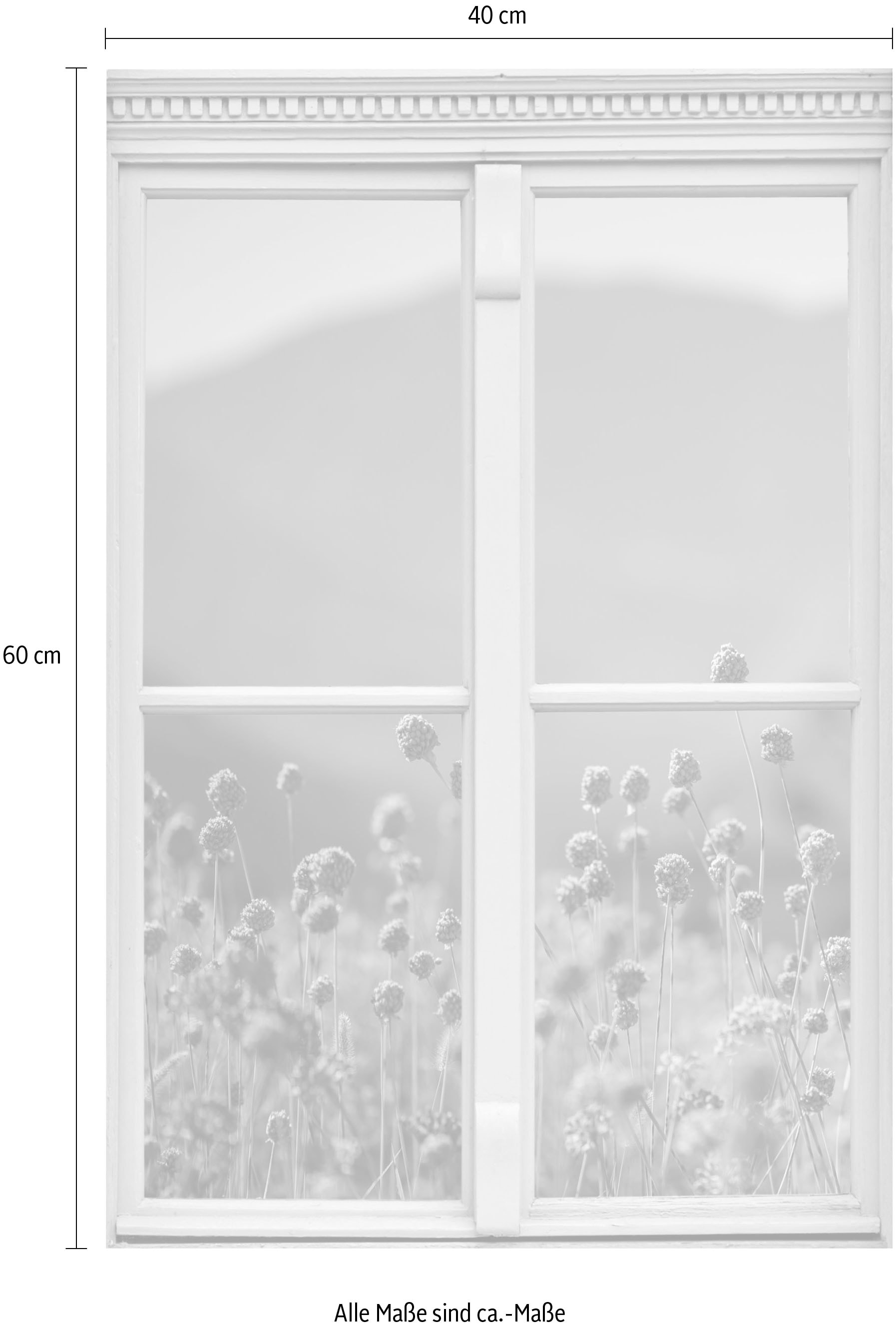 queence Wandsticker »Planzen« Wandsticker, Wandbild, selbstklebend, 3D, Fenster