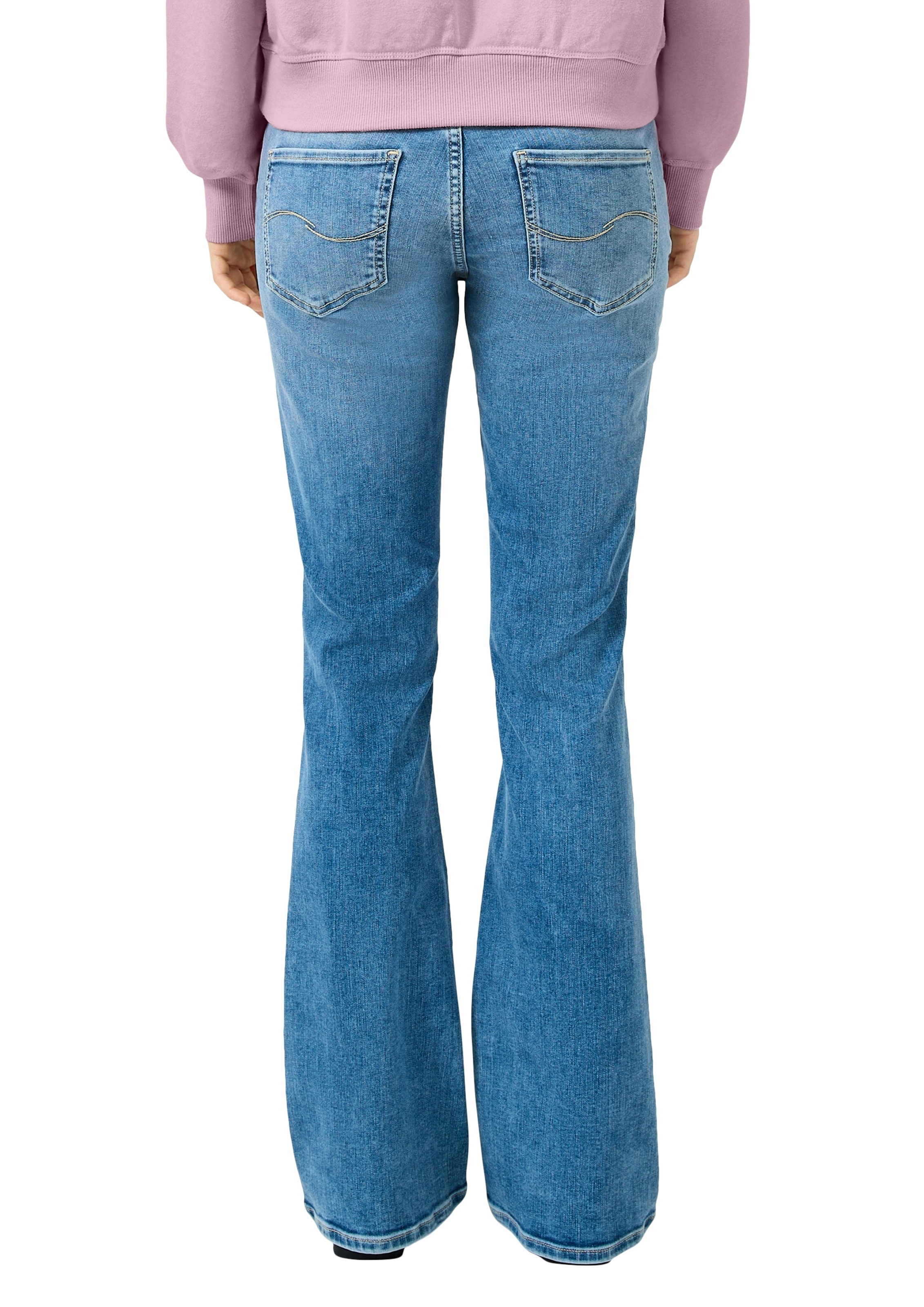 QS Jeans à pattes d'eph avec patte d'éléphant et stretch