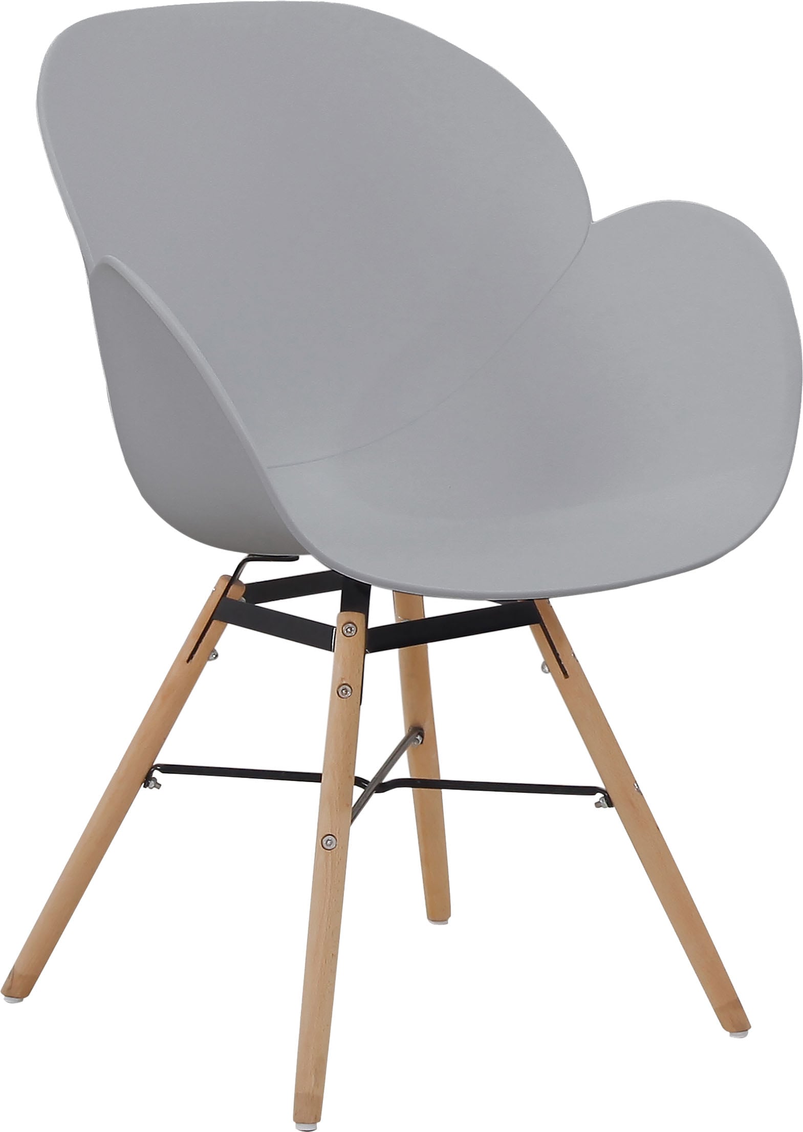 Kayoom Chaise à 4 pieds »Stuhl Amalia 110 2er-Set, praktisches Set, bequemer Kunststoffstuhl« (Set) 2 cuispflegeleicht, abwaschbar, in einem Stück spritzgegossene Sitzfläche