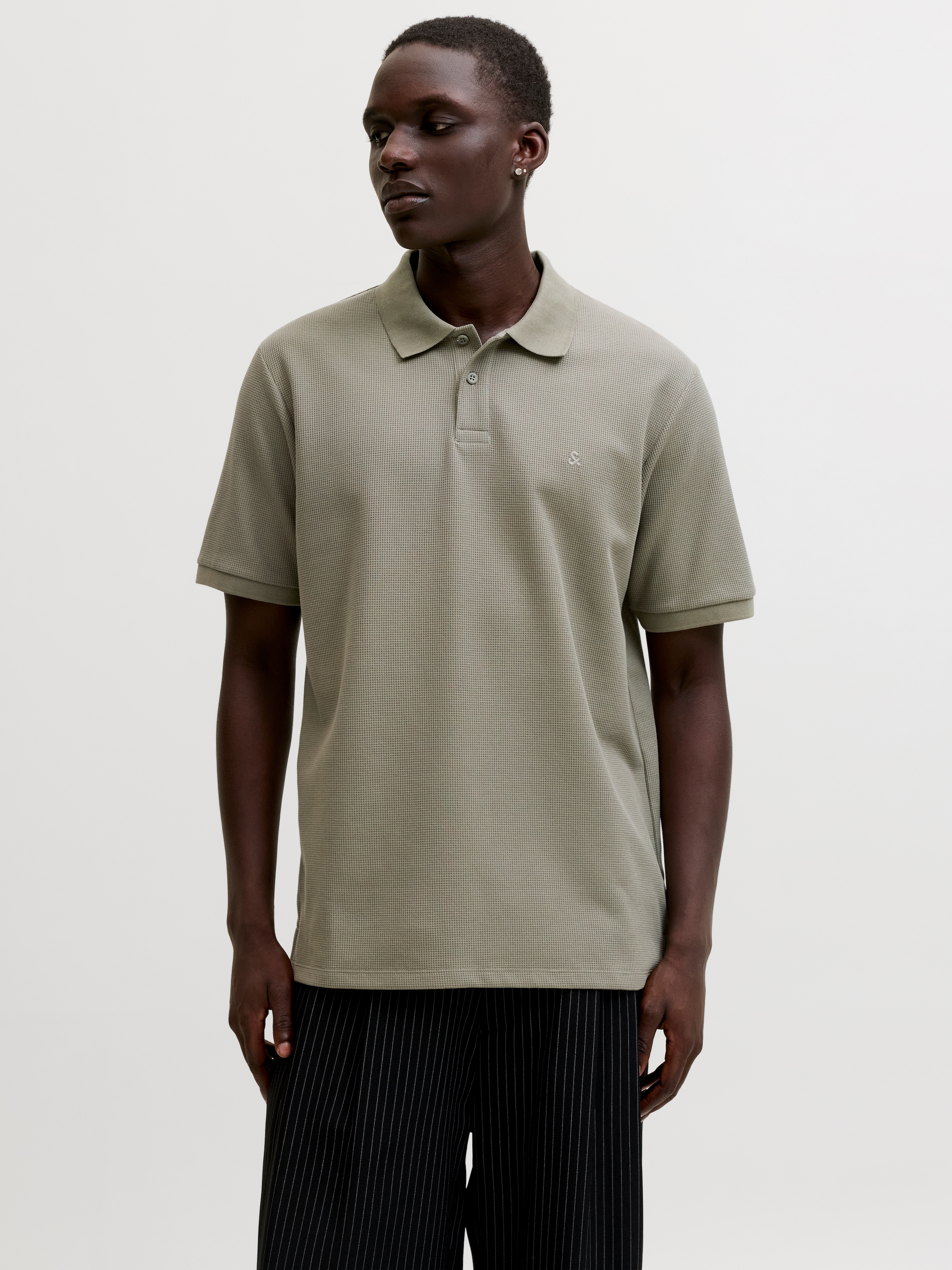 Jack & Jones Poloshirt »JJEAUSTIN POLO SS NOOS« Materialmix, regular fit
