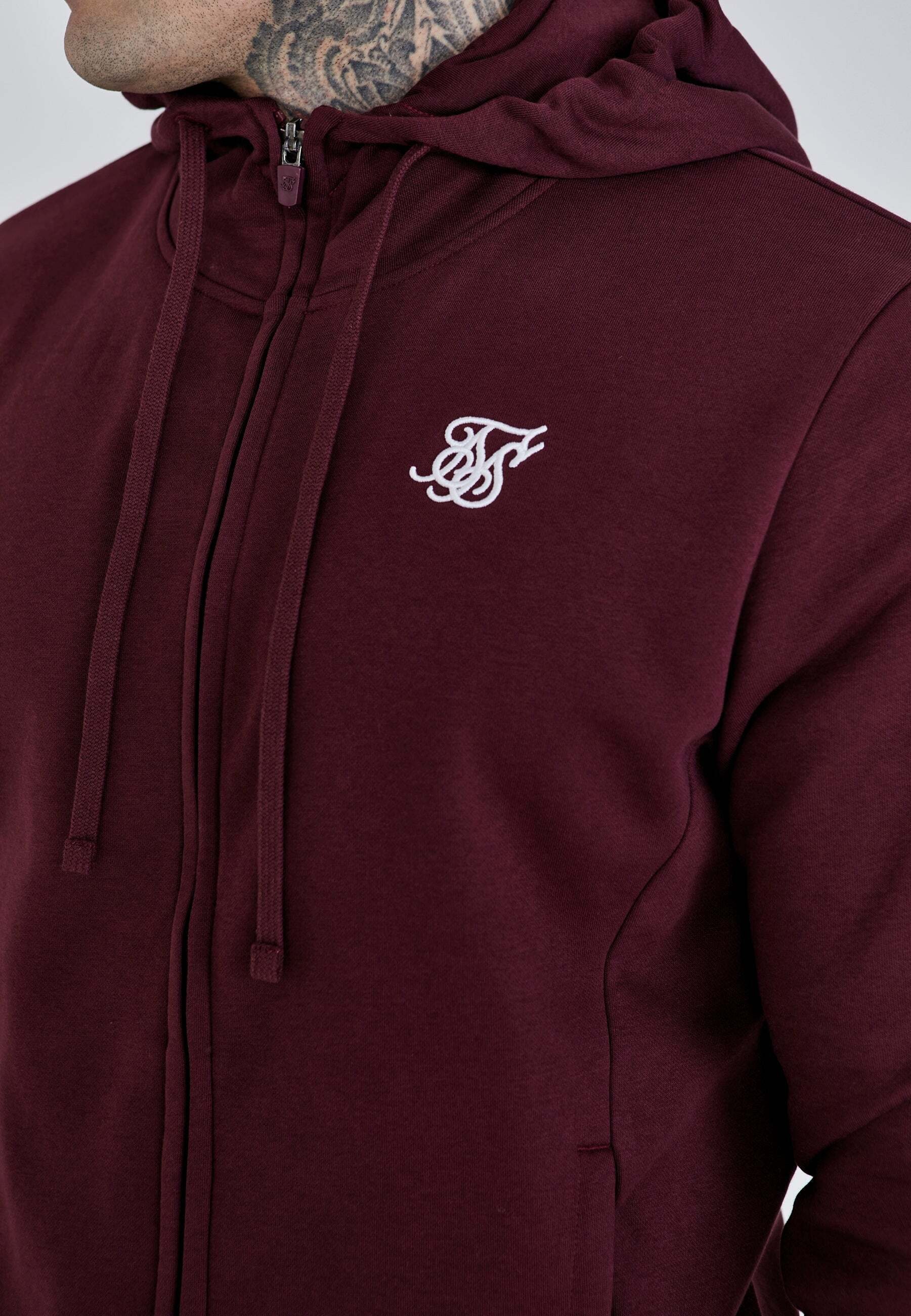 Siksilk Veste sweat »Siksilk Sweatjacke Essentials Full Zip Hoodie«