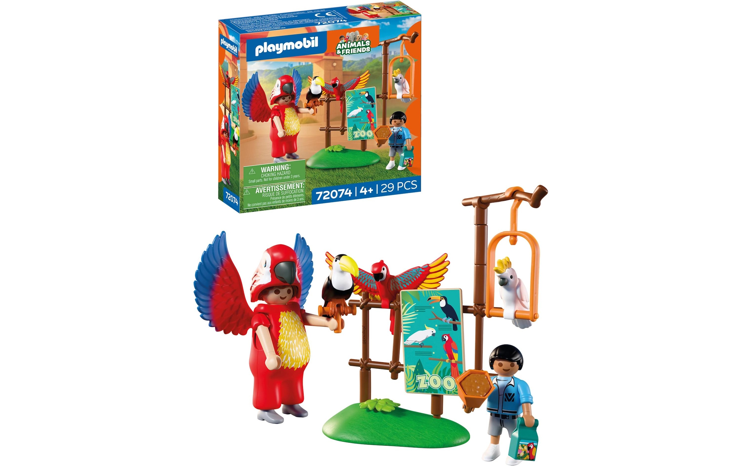 Playmobil® Konstruktions-Spielset »Zoo: Maskottchen (72074), Animals & Friends«