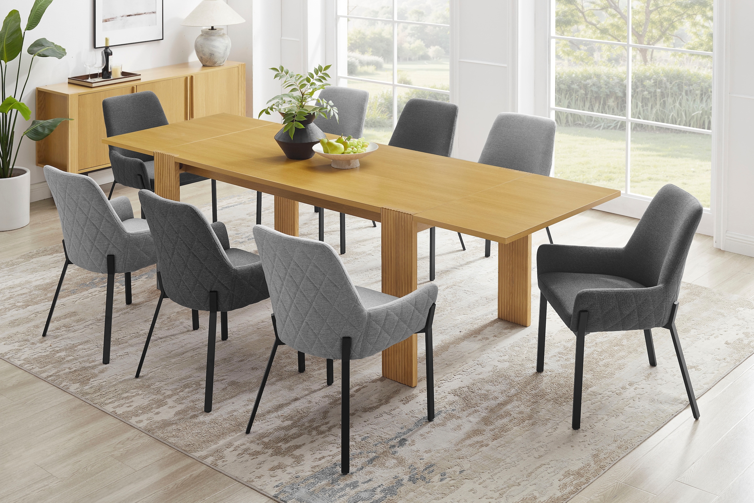 GOODproduct Stuhl »Lome« () 1 Stk.mit pflegeleichtem Webstoff Bezug, Metallgestell, Sitzhöhe 49 cm