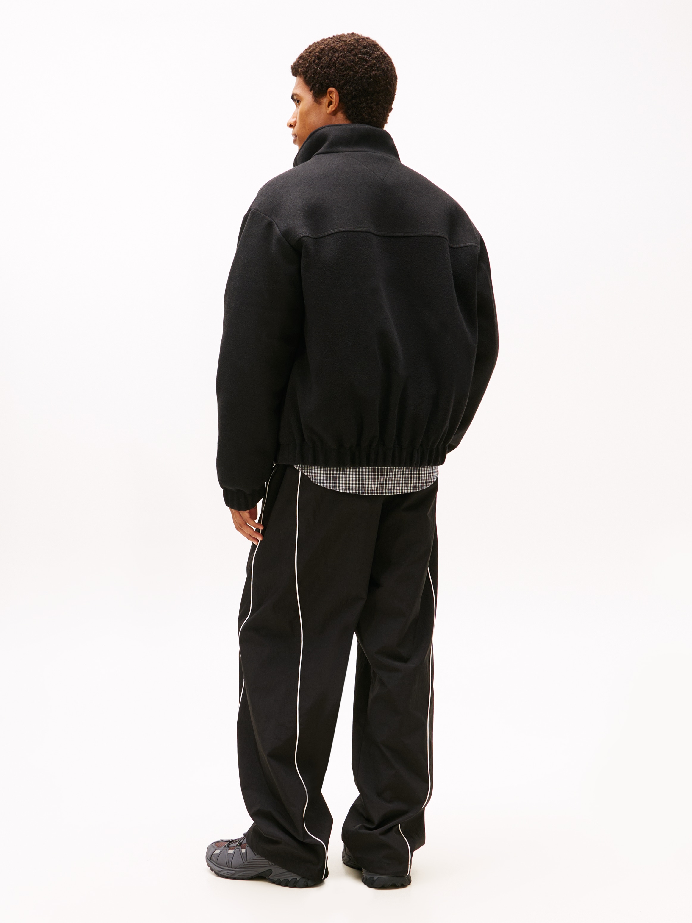 Tommy Jeans Veste polaire »TJM ESSENTIAL WOOL PADDED« relaxed fit, Stehkragen