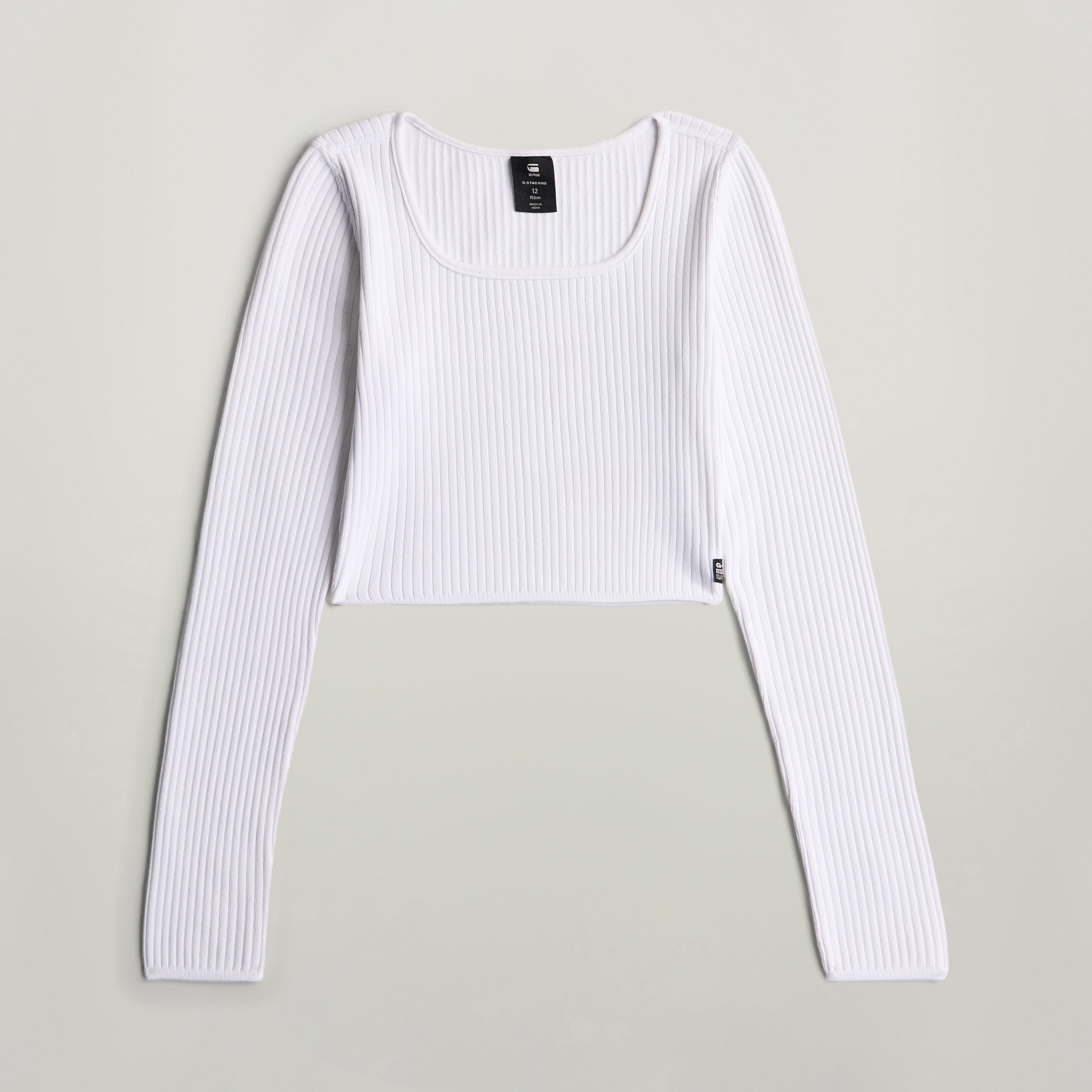 G-STAR T-shirt à manches longues »KIDS, SOUTH TEE LS 2-PACK G« Paquet,  en structure côtelée, coupe slim