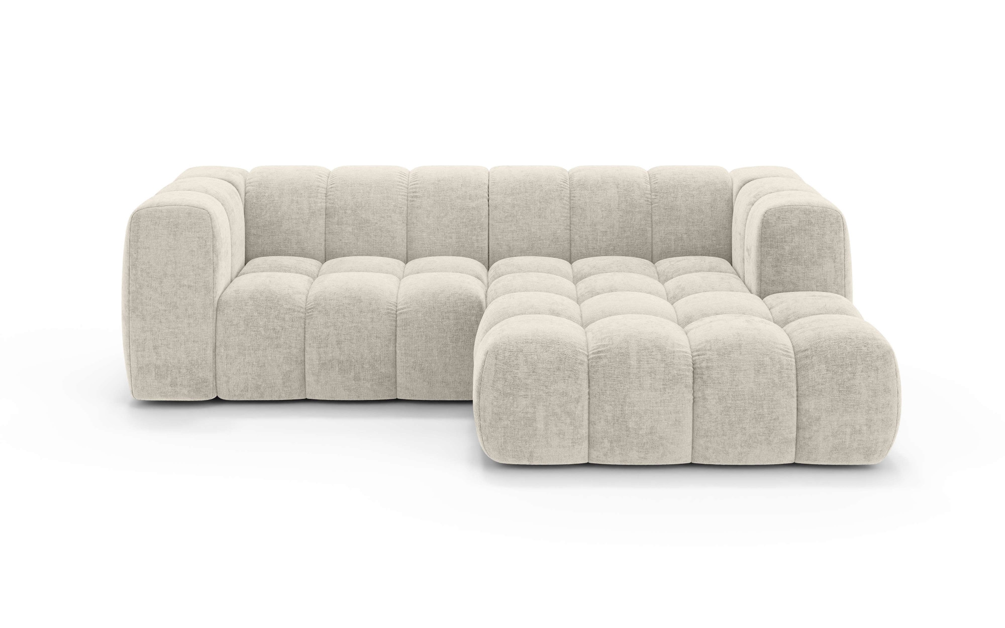 homsy by Ana Johnson Canapé d'angle »»L« BOUBELLE L-Form, Design-Sofa, Bubble-Optik, Breite 247 cm« hoher Sitzkomfort dank Wellenunterfederung, L Sitztiefe 63 cm