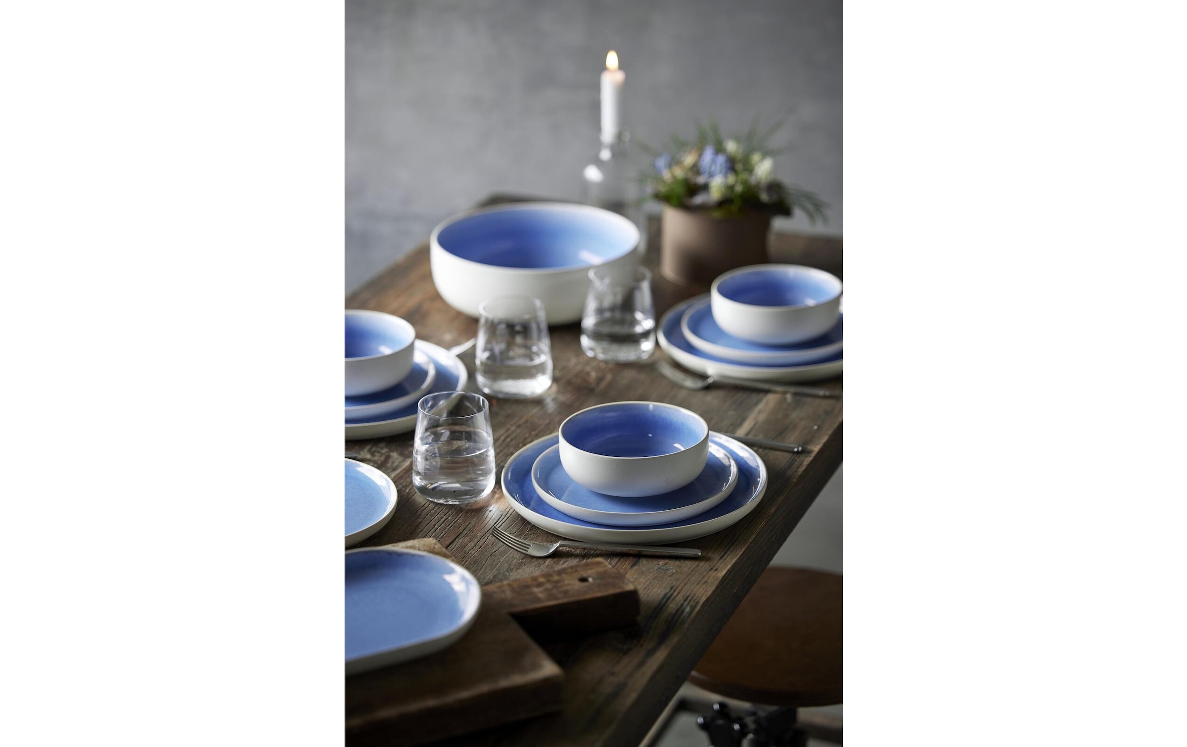   Schale »Studio Round North 25 cm, 1 Stück« aus Steingut