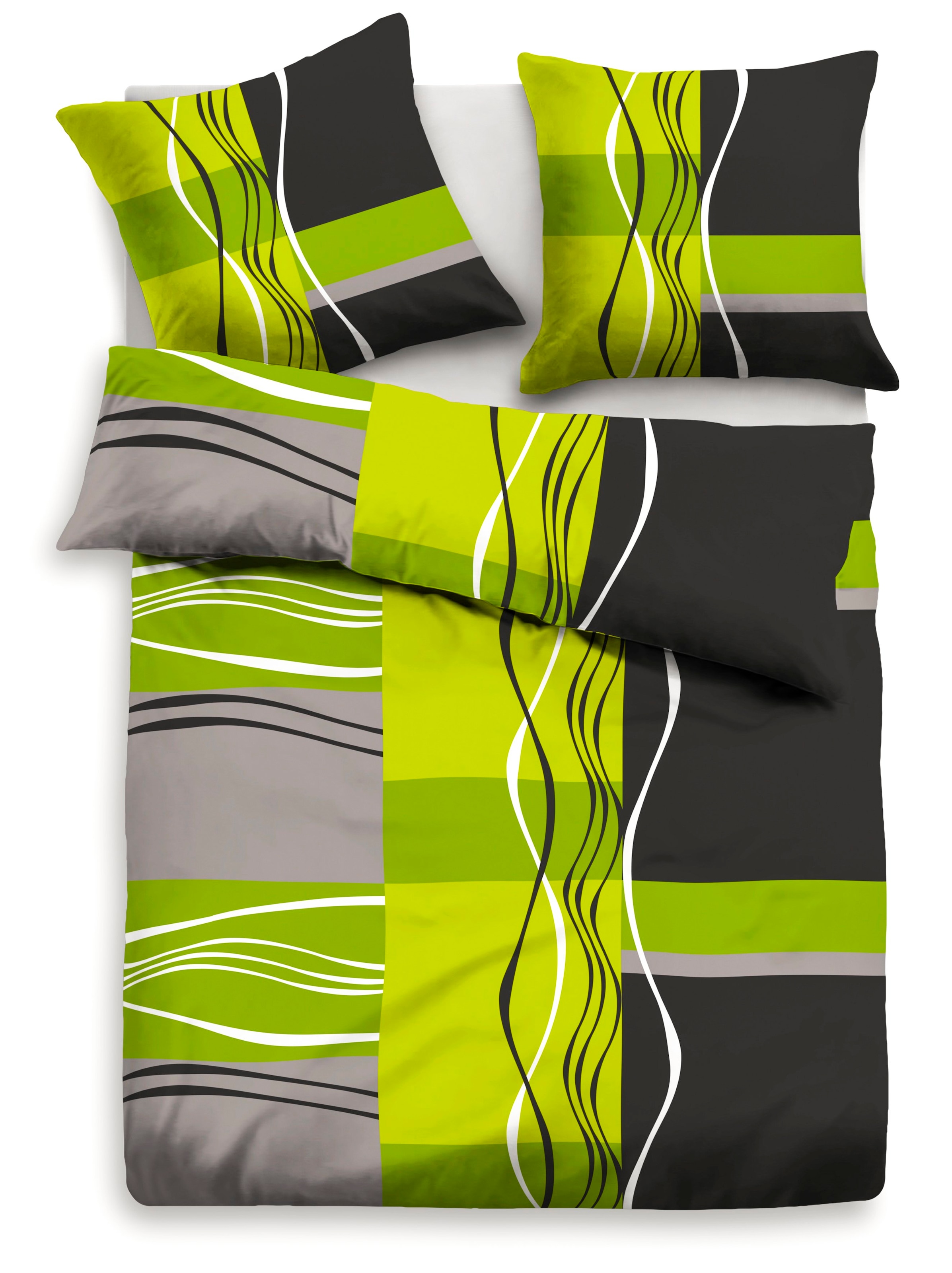 my home Bettwäsche »Kelian« 3 Stk. tlg. in verschiedenen Qualitäten, gemusterte Bettwäsche