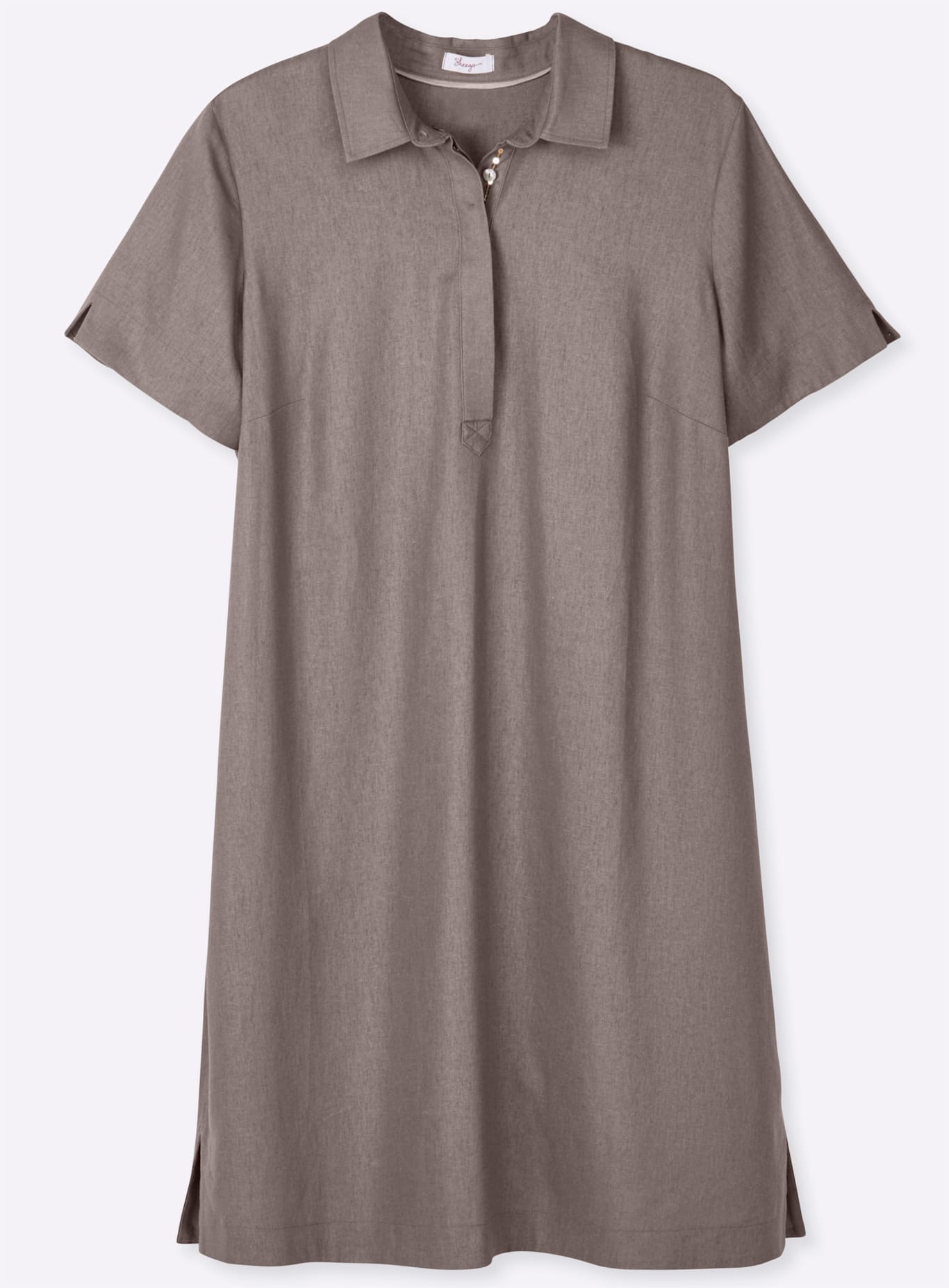Sheego A-Linien-Kleid »Leinenkleid«