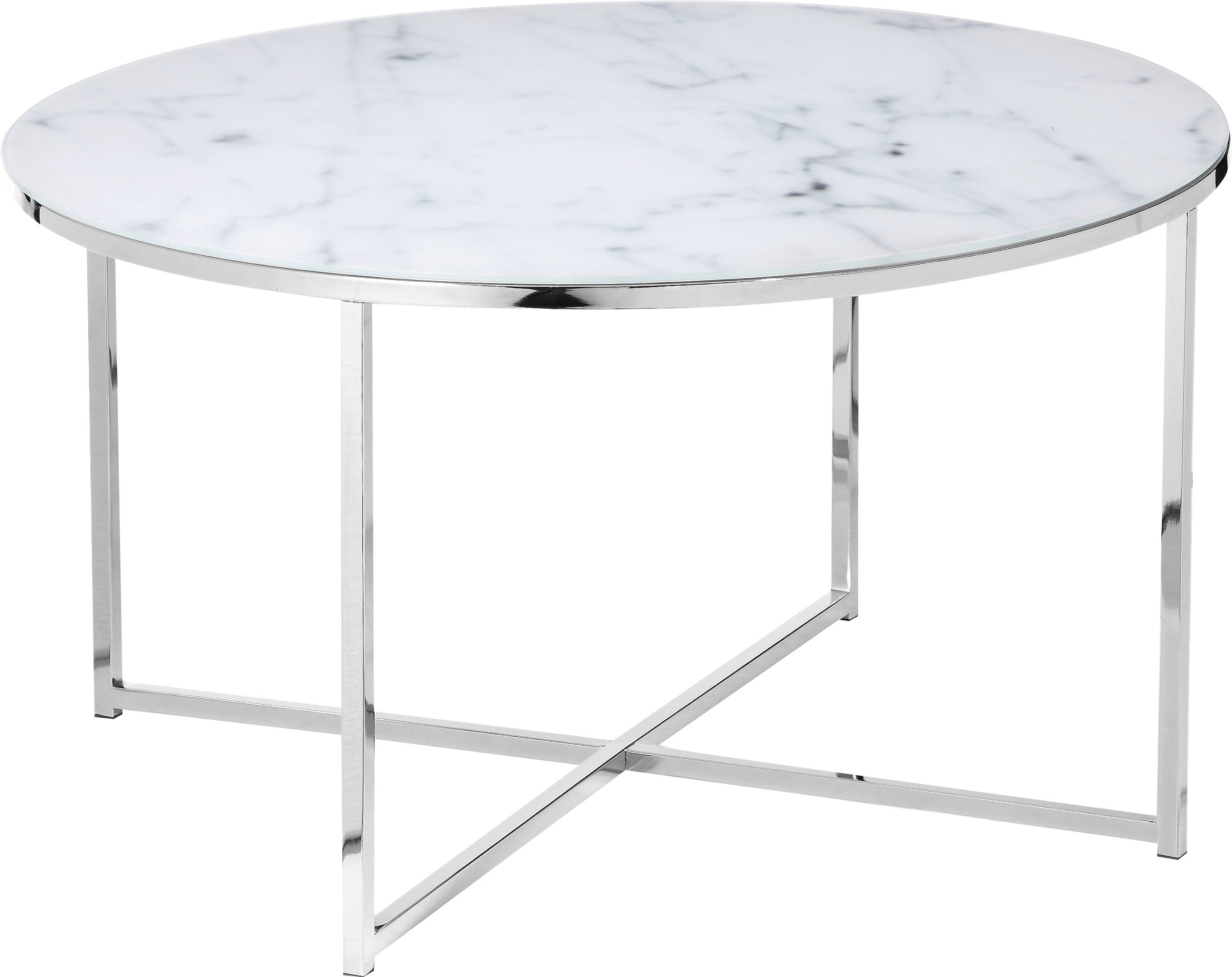 SalesFever Table basse »Caorle Coffeetable im eleganten Stil« Elegantes Design mit Marmoroptik-Tischplatte