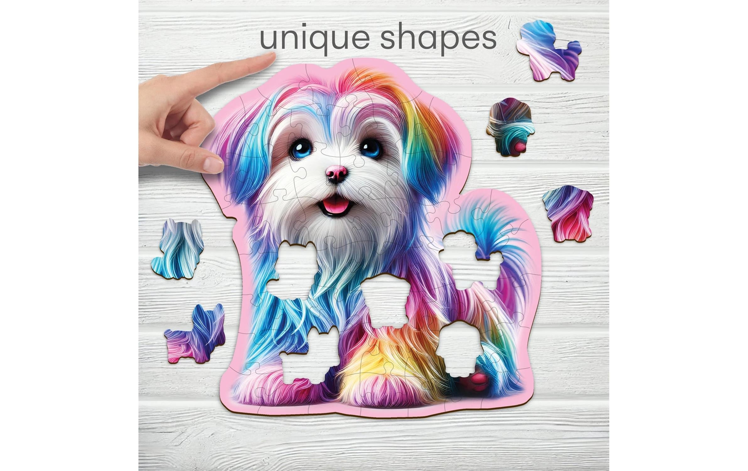 Wooden City Puzzle »Happy Puppy M 50 Teile«