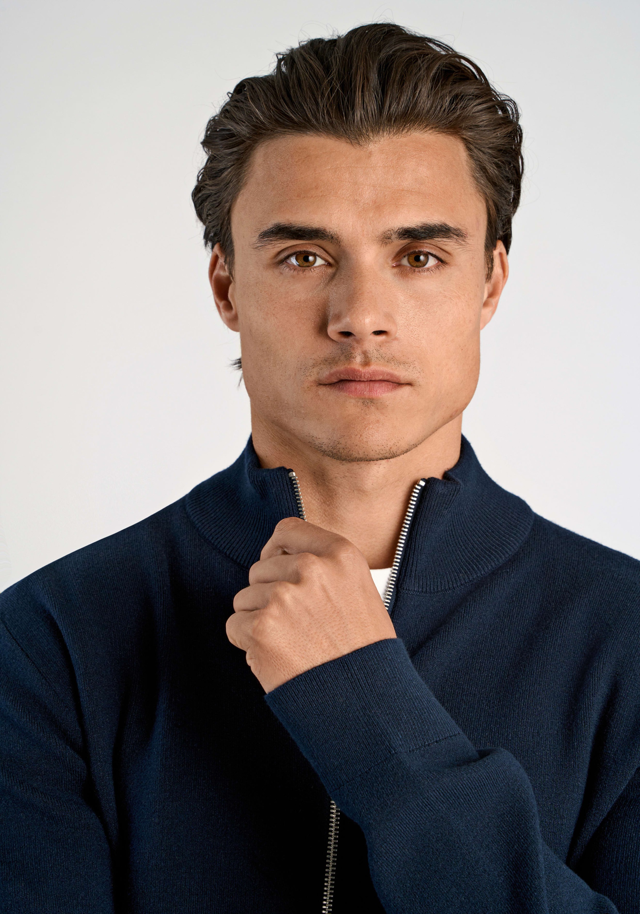 LINDBERGH Cardigan mit Viskose und Reissverschluss