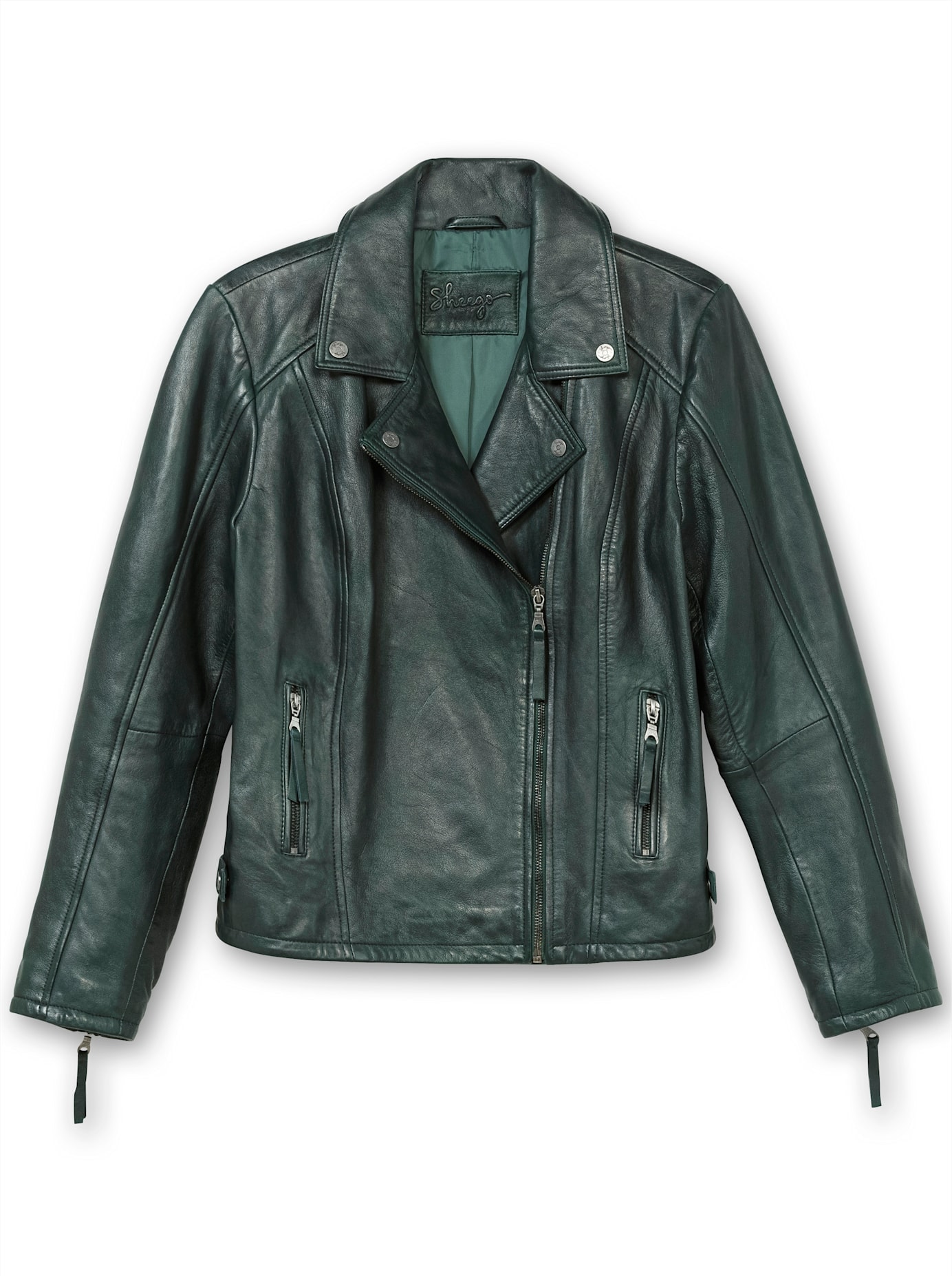 Sheego Veste en cuir ohne Kapuze