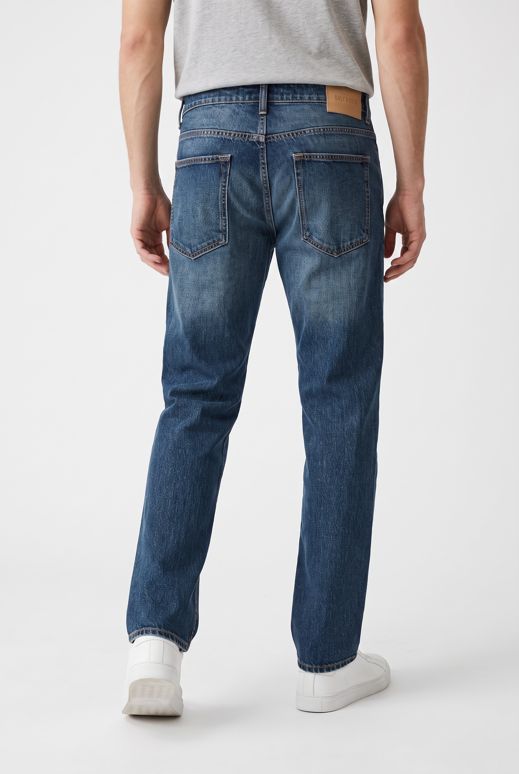 ONLY & SONS Straight-Jeans »ONSEDGE STRAIGHT DNM« Baumwolle, straight fit