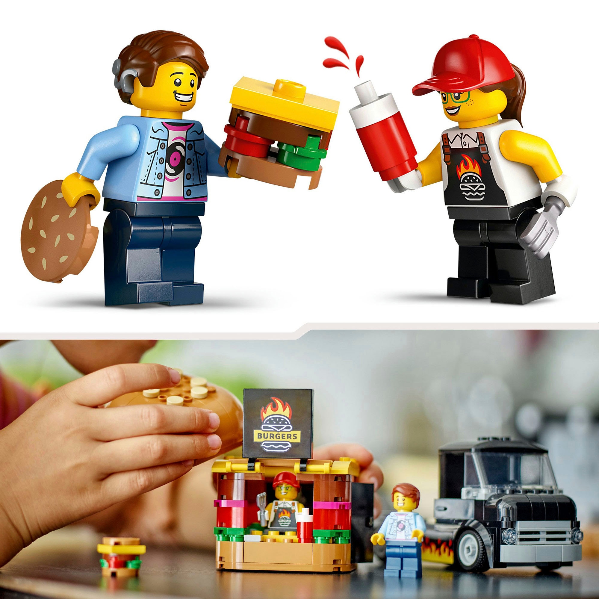 LEGO® Pions de construction »Burger-Truck (60404), LEGO City« Made in Europe