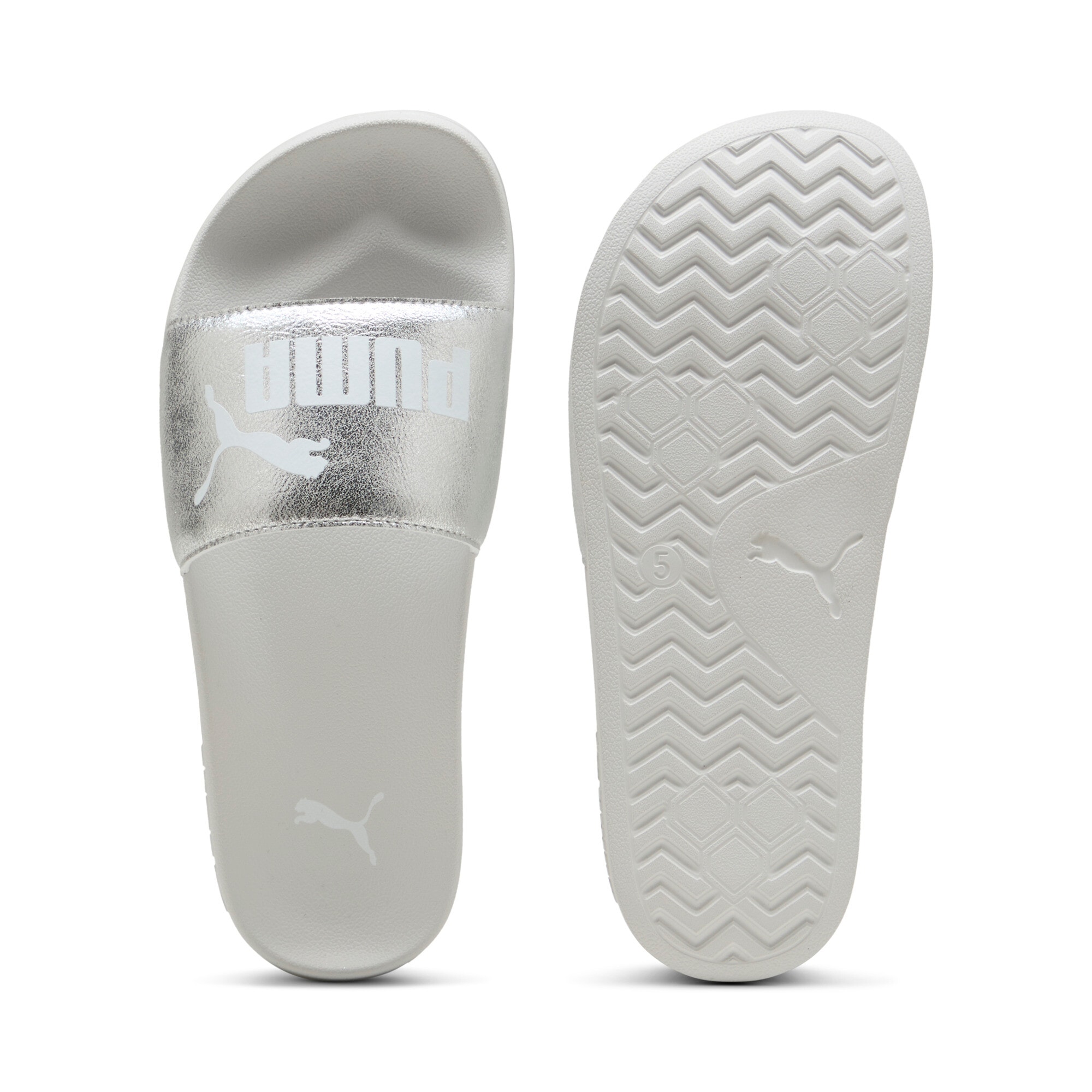 PUMA Badesandale »LEADCAT 2.0 METALLIC WHISPER«  für entspannte Momente am Wasser, mit leicht profilierter Laufsohle